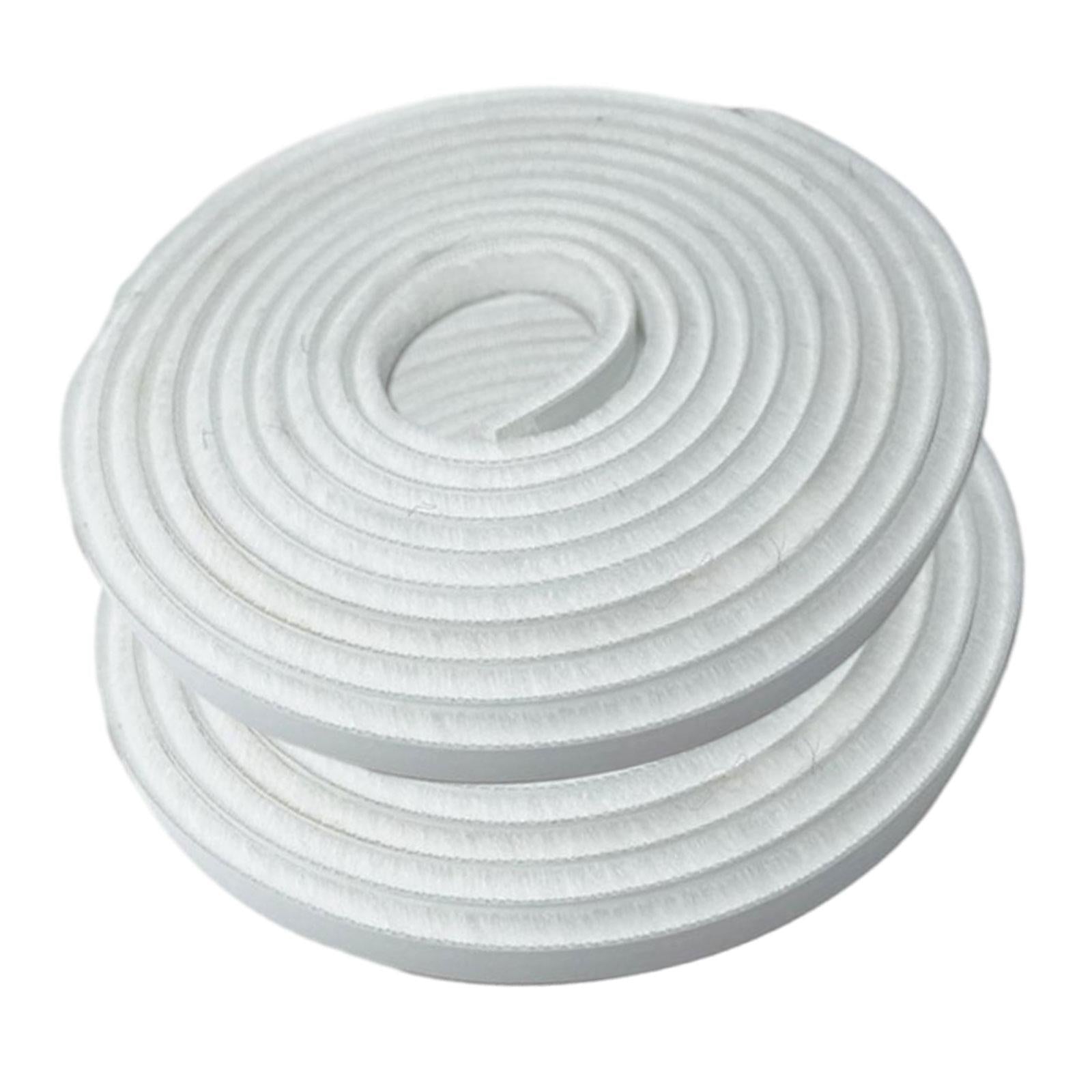 2 Pieces Door Weather Stripping Brush Seal Weatherstripping for Window White