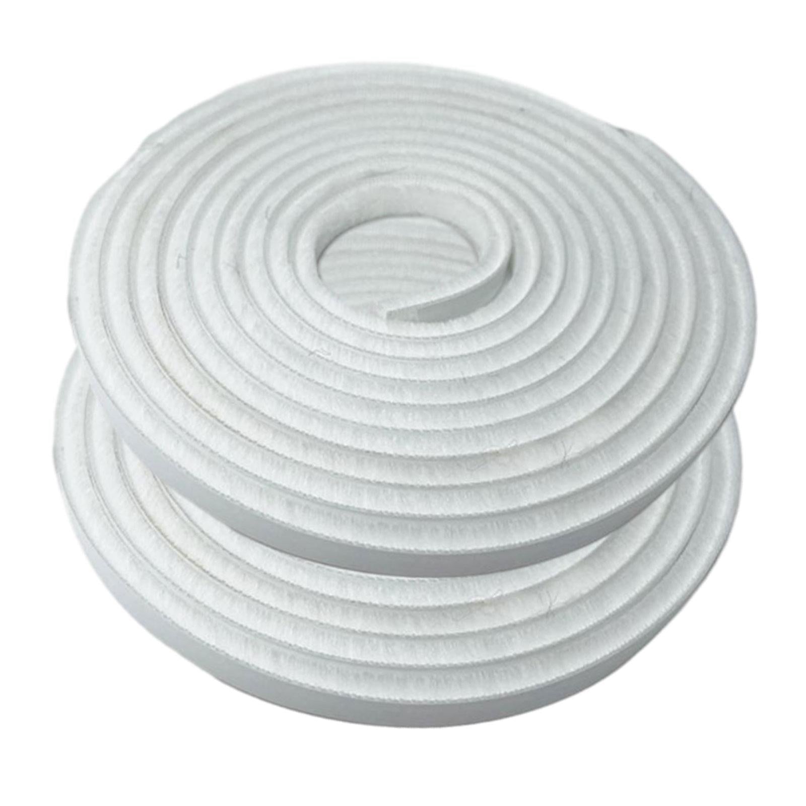 2 Pieces Door Weather Stripping Brush Seal Weatherstripping for Window White