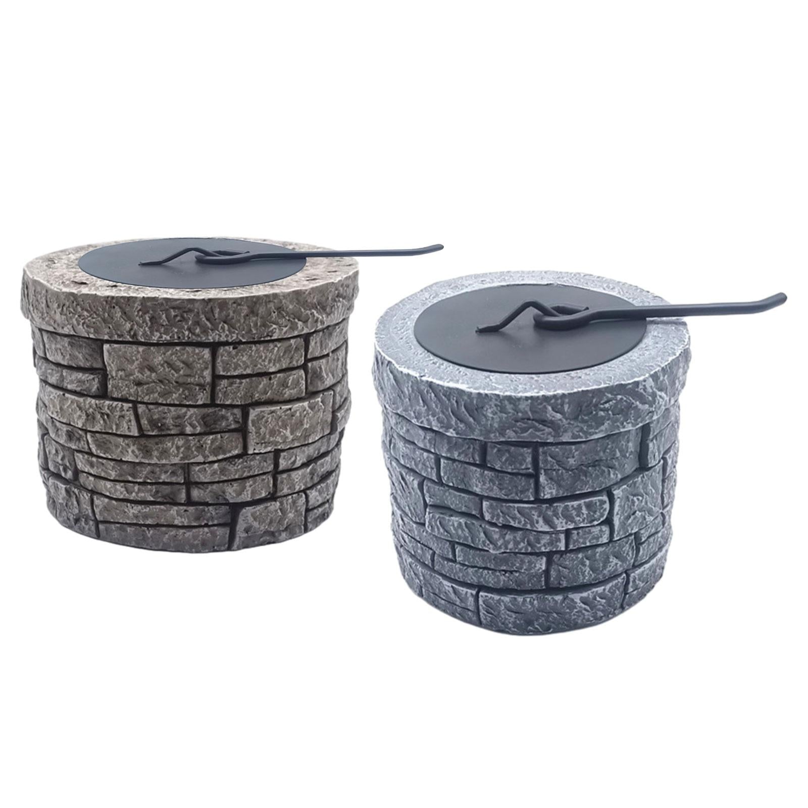 Small Small Fire Pit  Home Decor Small Portable Fire Pit for Outdoor grey