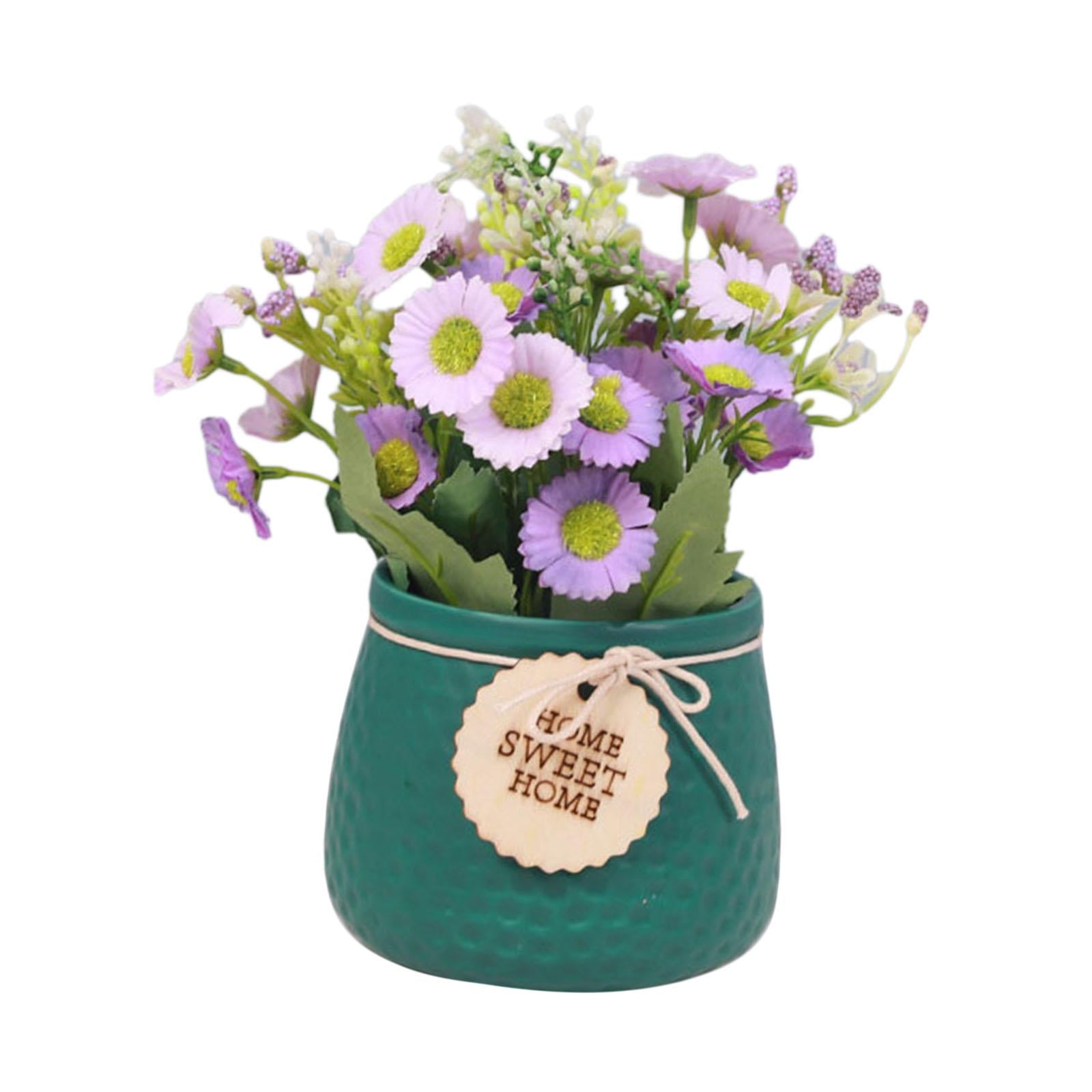 Simulated Plant Flowerpot Ornament Outdoor Plant Pots for Display Party Home Vase