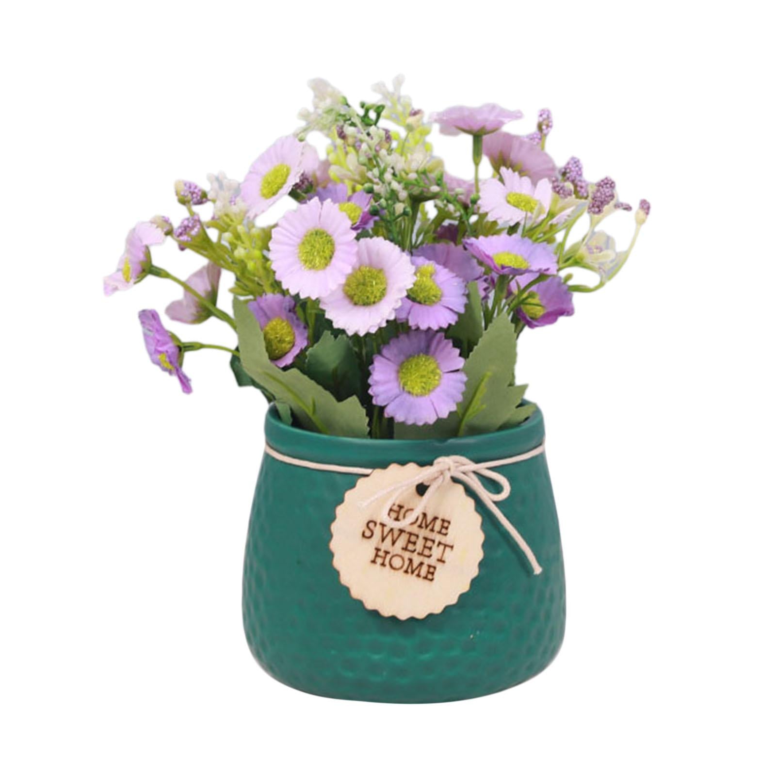 Simulated Plant Flowerpot Ornament Outdoor Plant Pots for Display Party Home Vase