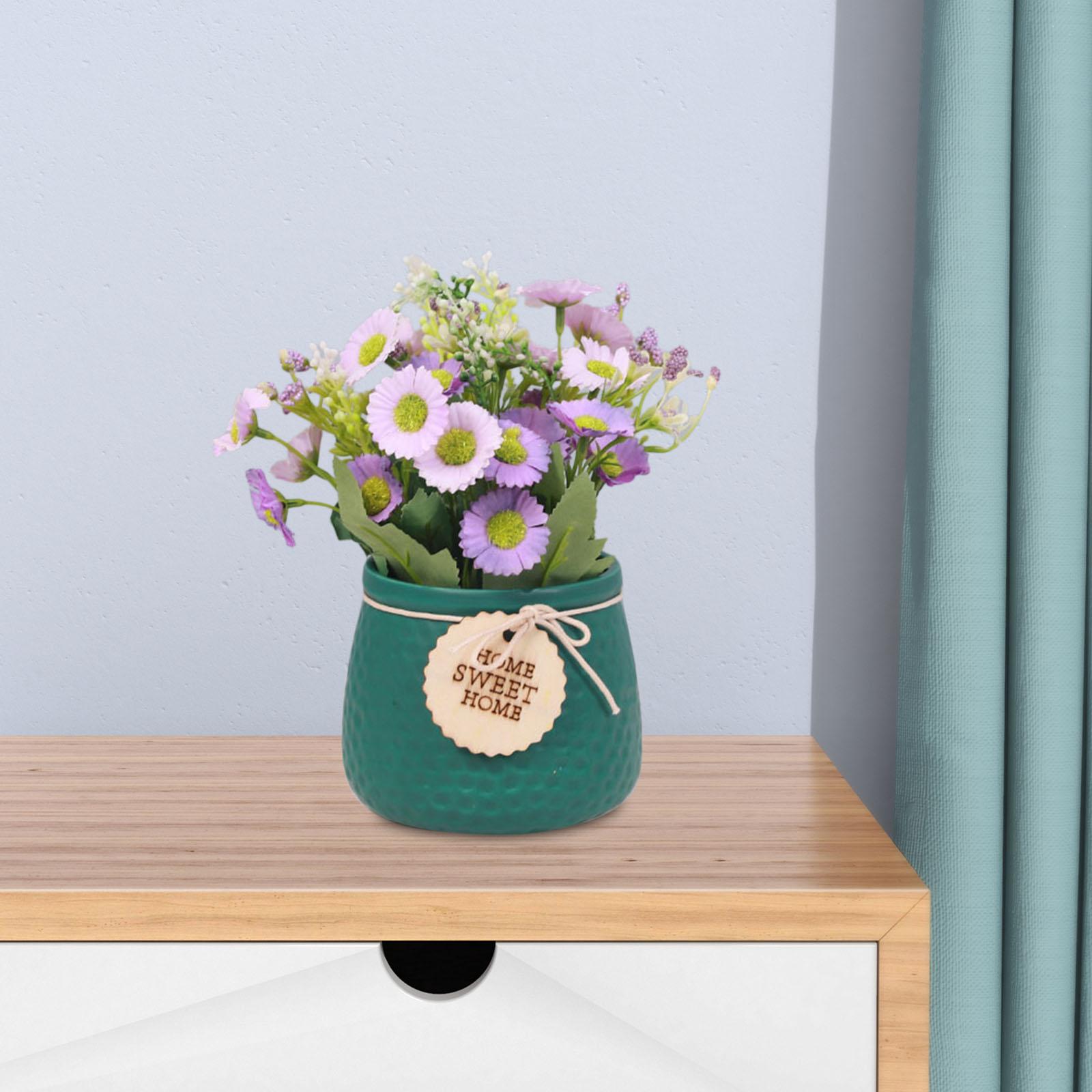 Simulated Plant Flowerpot Ornament Outdoor Plant Pots for Display Party Home Vase