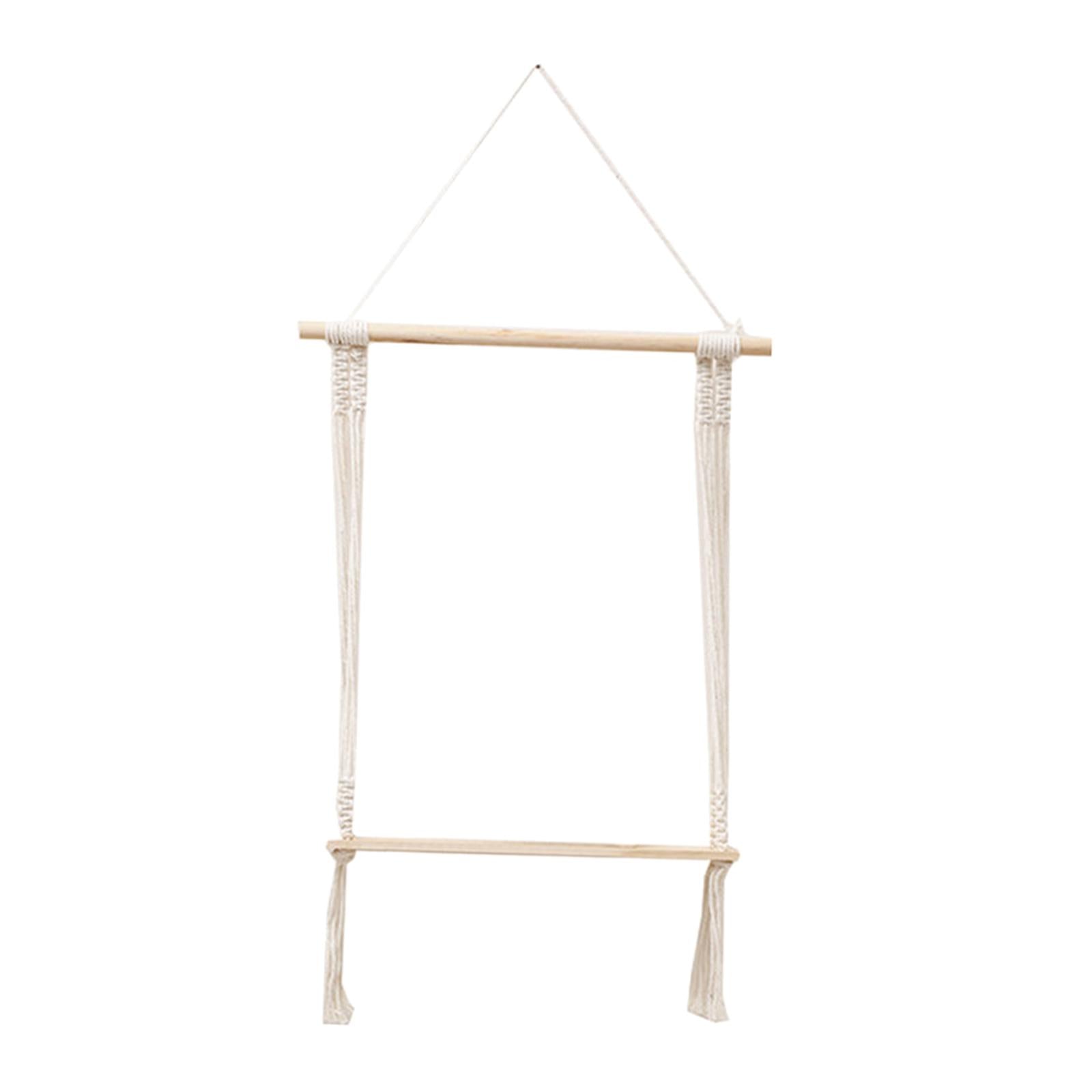 Macrame Wall Hanging Shelf Boho Decorative for Apartment Living Room Bedroom