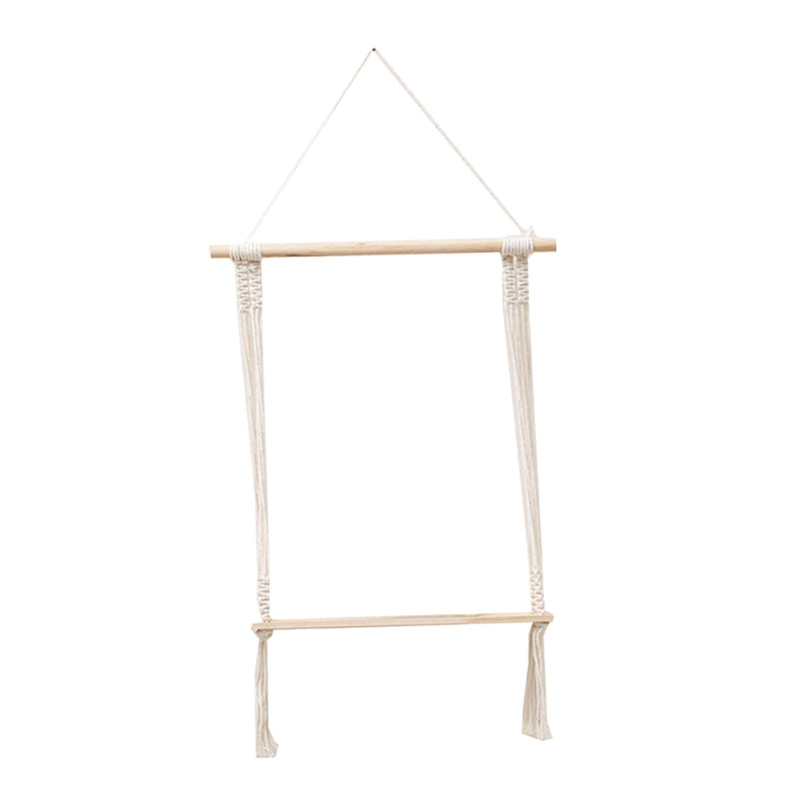 Macrame Wall Hanging Shelf Boho Decorative for Apartment Living Room Bedroom