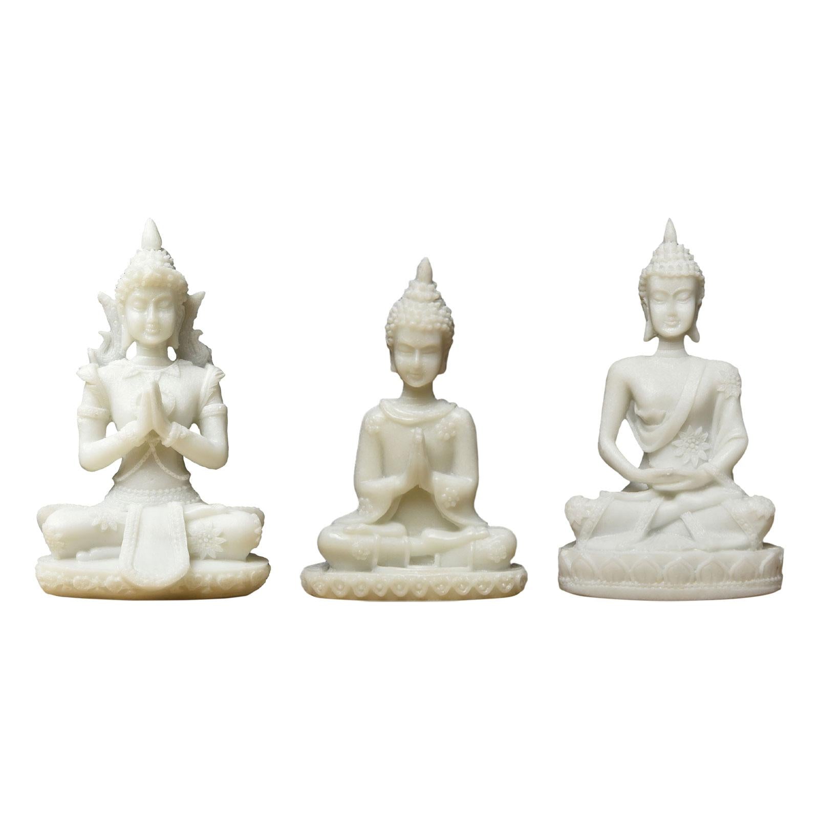 Buddha Statue Zen Decor Home Decor Meditation Decor for Tabletop Home Office Style A