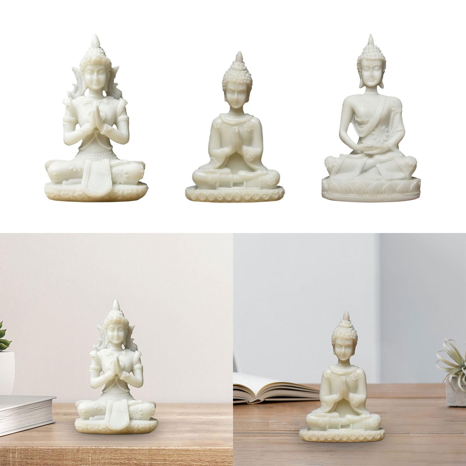 Buddha Statue Zen Decor Home Decor Meditation Decor for Tabletop Home Office Style A