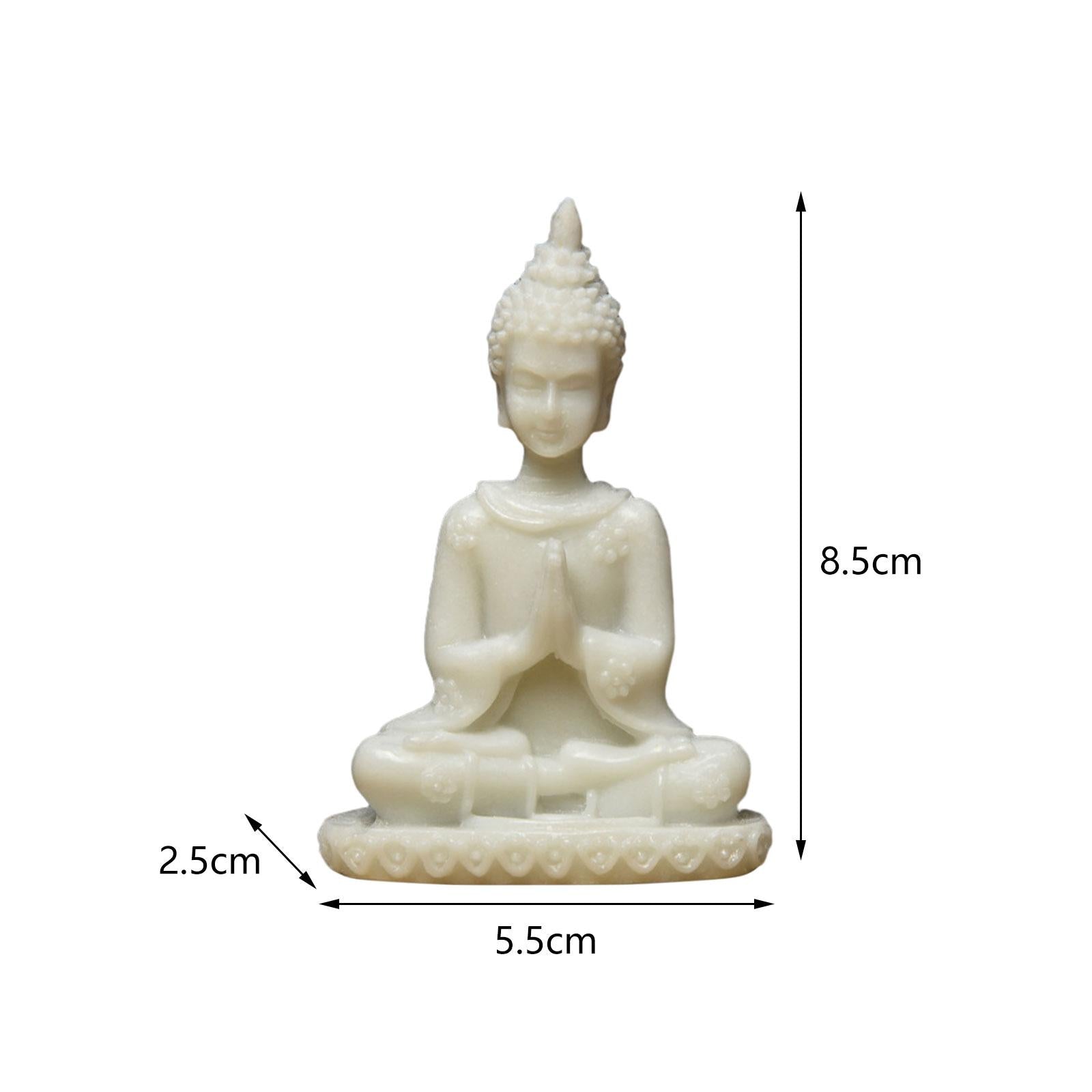 Buddha Statue Zen Decor Home Decor Meditation Decor for Tabletop Home Office Style B