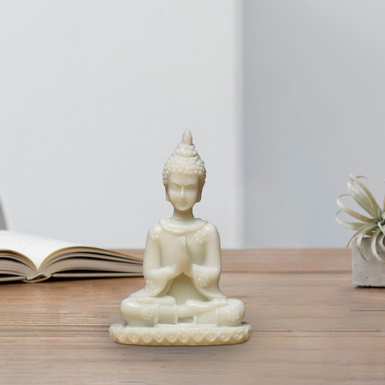 Buddha Statue Zen Decor Home Decor Meditation Decor for Tabletop Home Office Style B