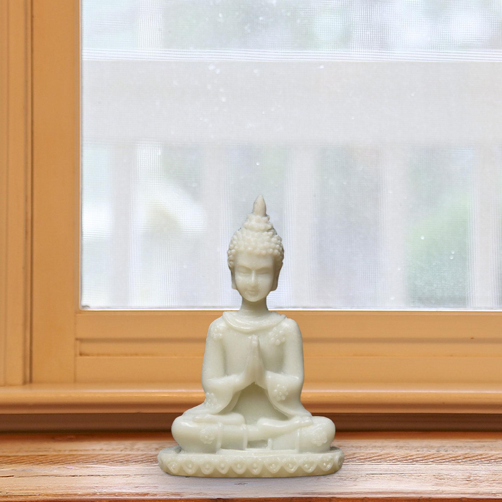 Buddha Statue Zen Decor Home Decor Meditation Decor for Tabletop Home Office Style B