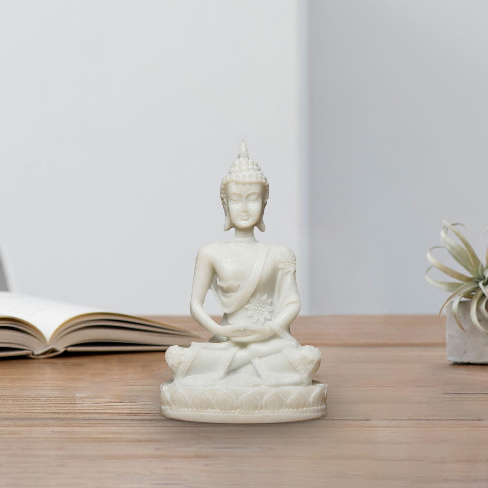 Buddha Statue Zen Decor Home Decor Meditation Decor for Tabletop Home Office Style C