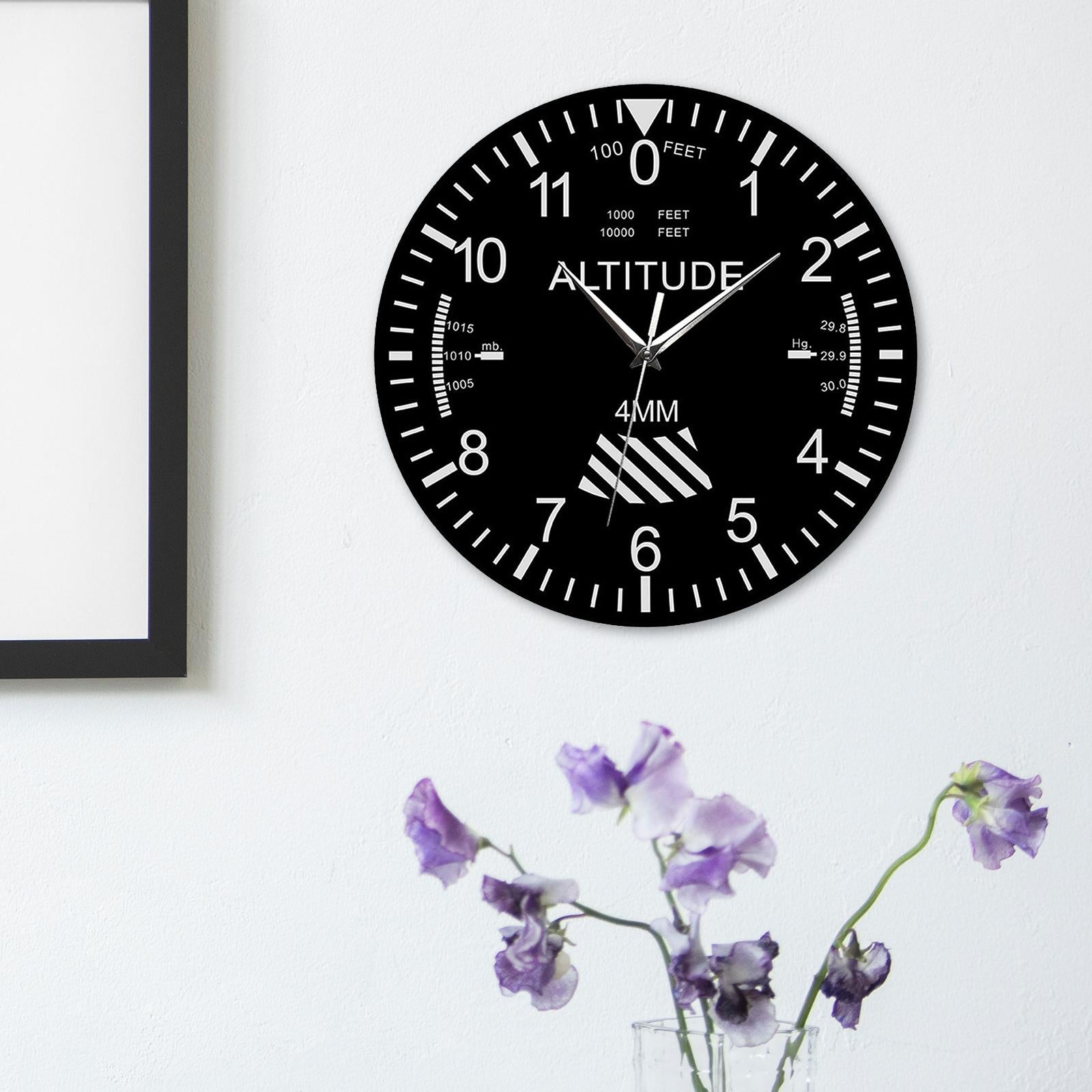 Decorative Wall Clock 30cm Acrylic Quiet for Dining Room Living Room Bedroom