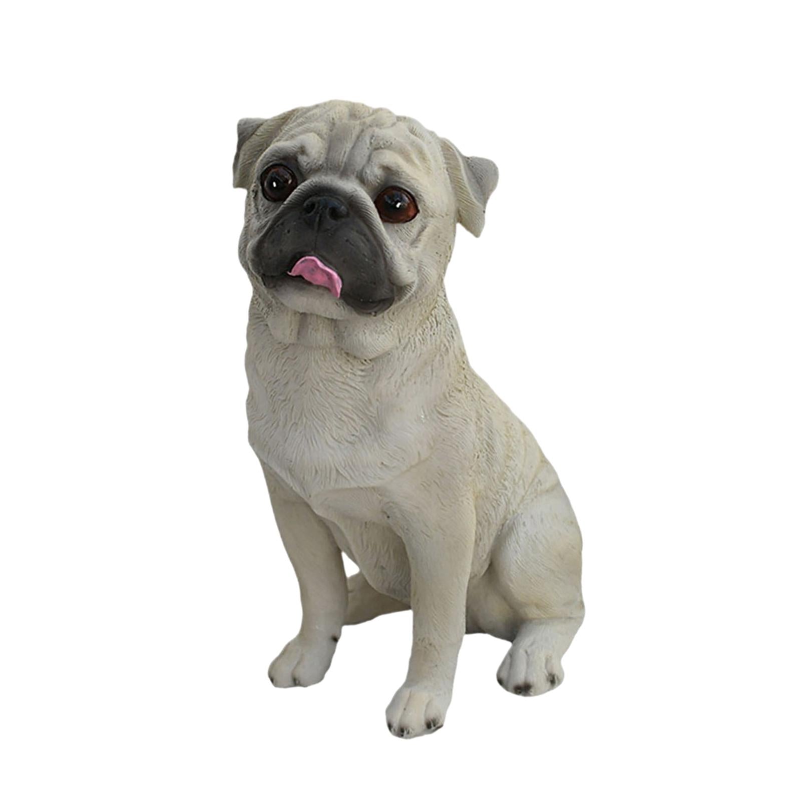 Dog Statue Animal Sculpture Living Room Hallway for Home Decor Gift Ornament White
