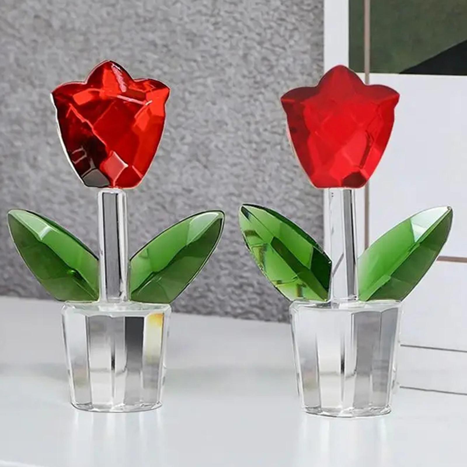 Tulip Flower Figurine Valentine's Day Gift for Mother's Day Birthday Office