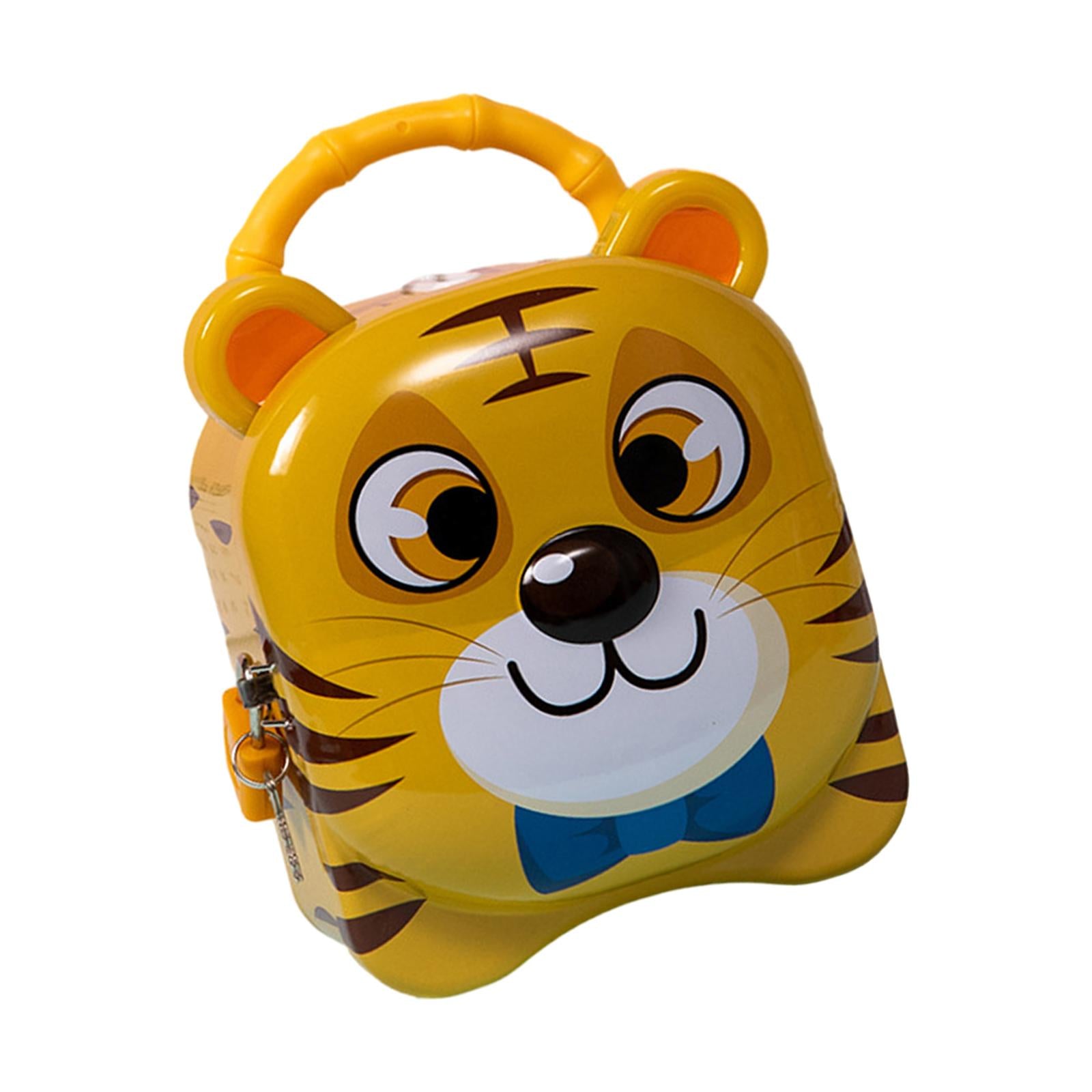 Piggy Bank for Kids Birthday Gift Tiger Money Bank for Cash Home Decor Child Yellow