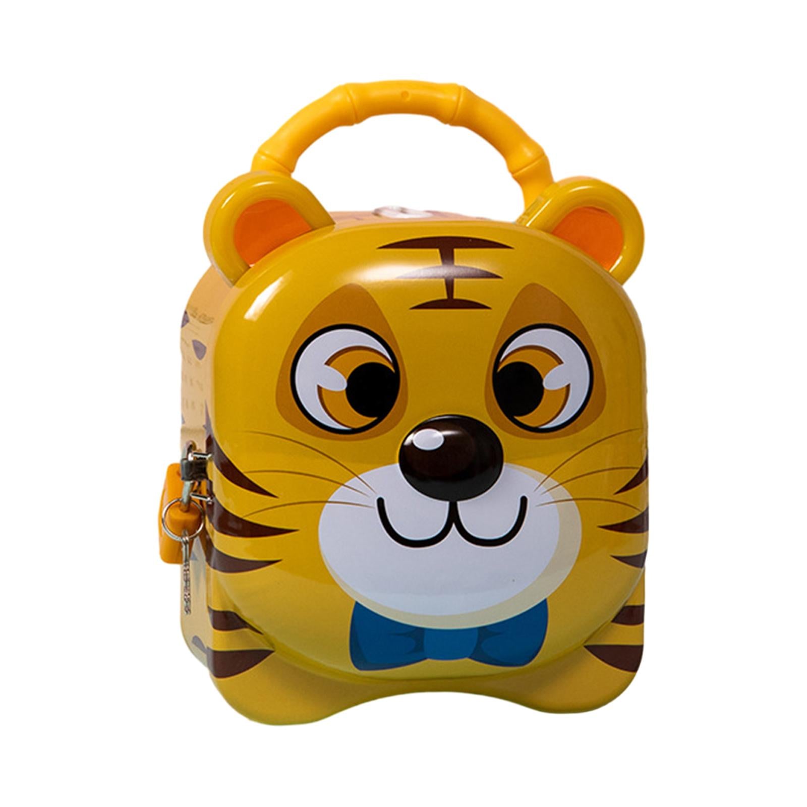 Piggy Bank for Kids Birthday Gift Tiger Money Bank for Cash Home Decor Child Yellow