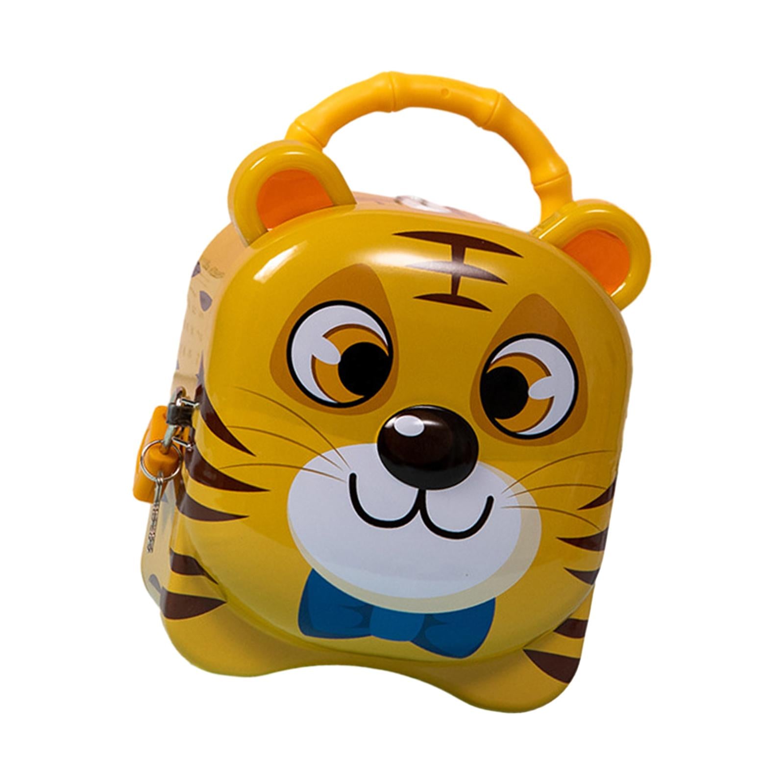 Piggy Bank for Kids Birthday Gift Tiger Money Bank for Cash Home Decor Child Yellow