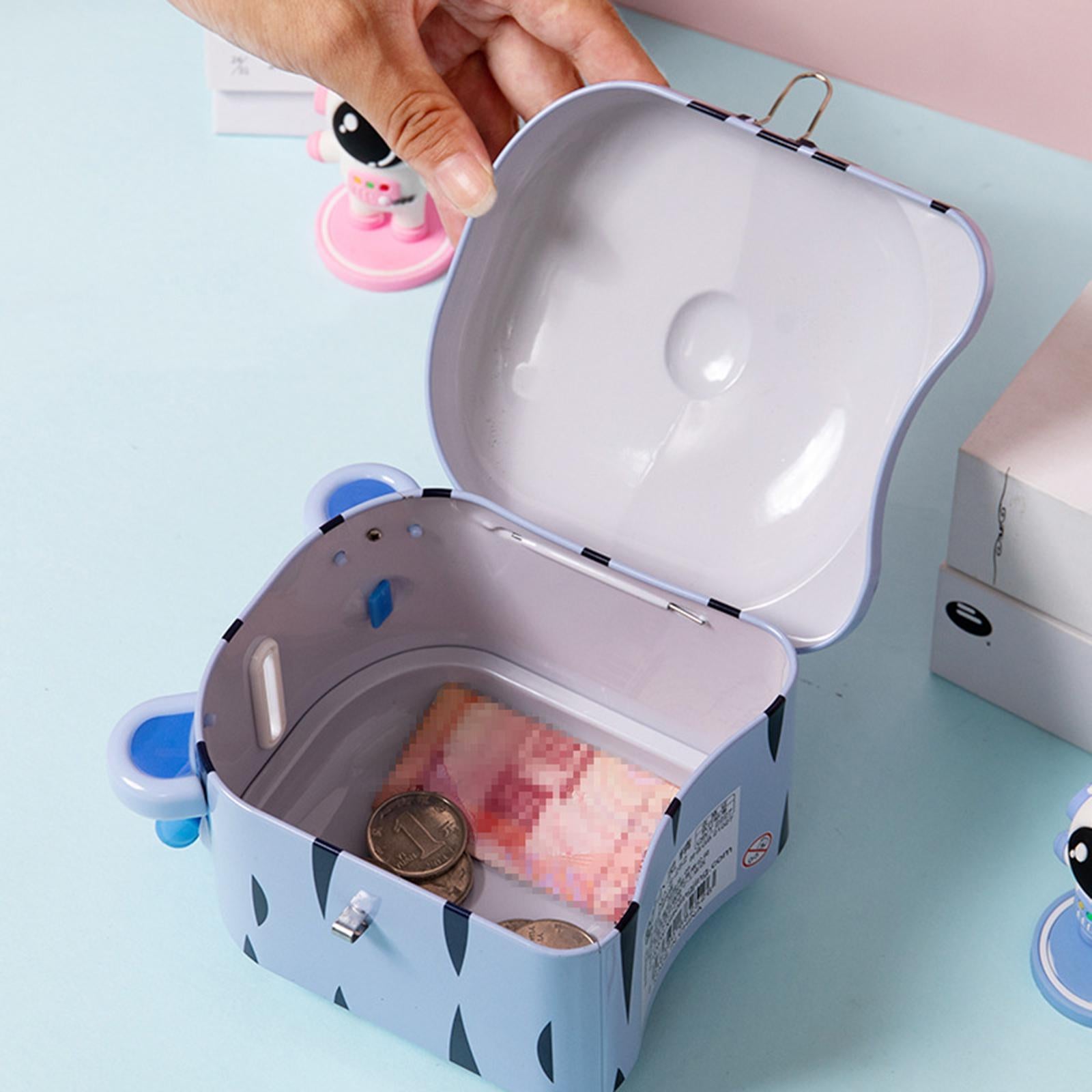 Piggy Bank for Kids Birthday Gift Tiger Money Bank for Cash Home Decor Child Blue