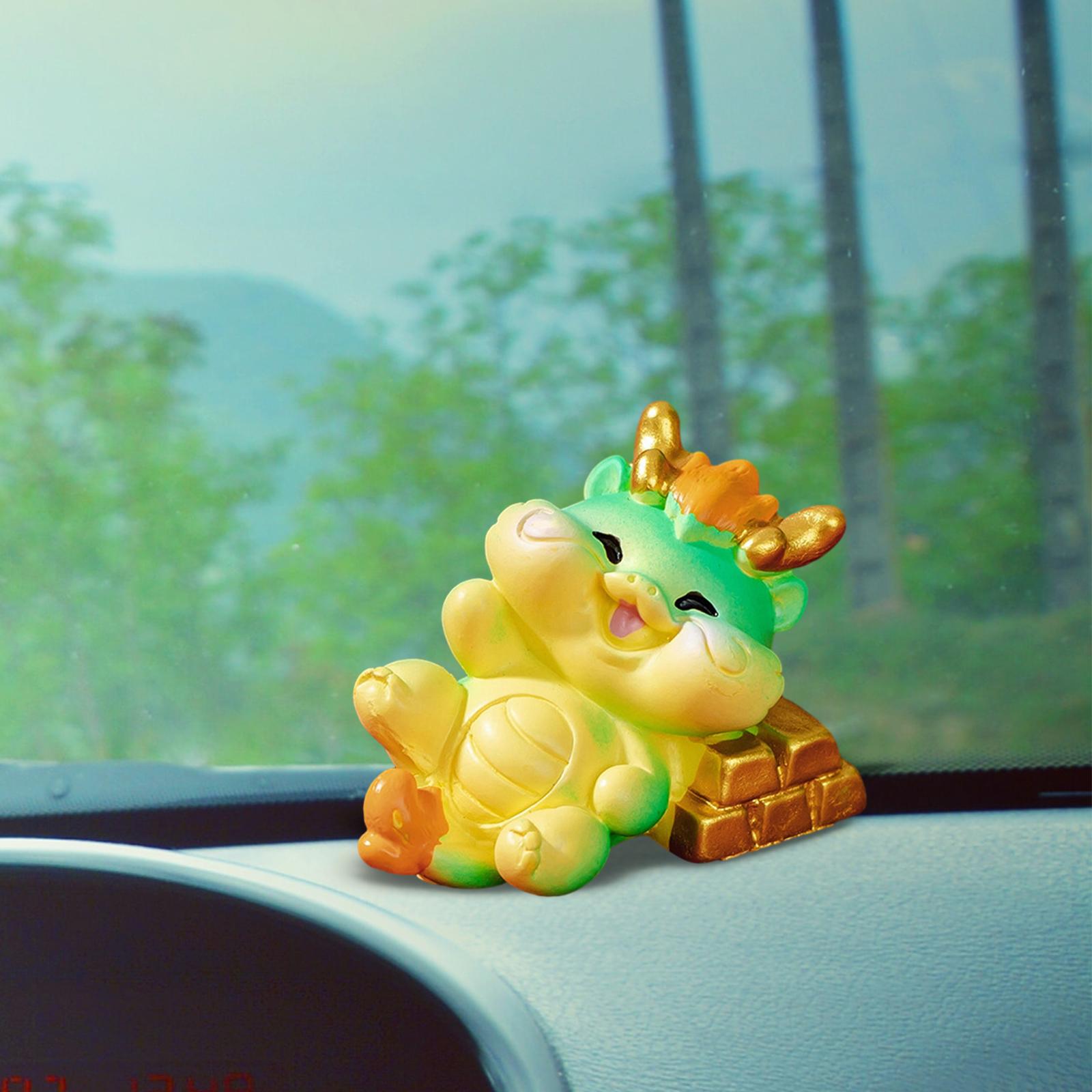 Mini Dragon Statue Miniature Figurine for Spring Festival Living Room Office Style B