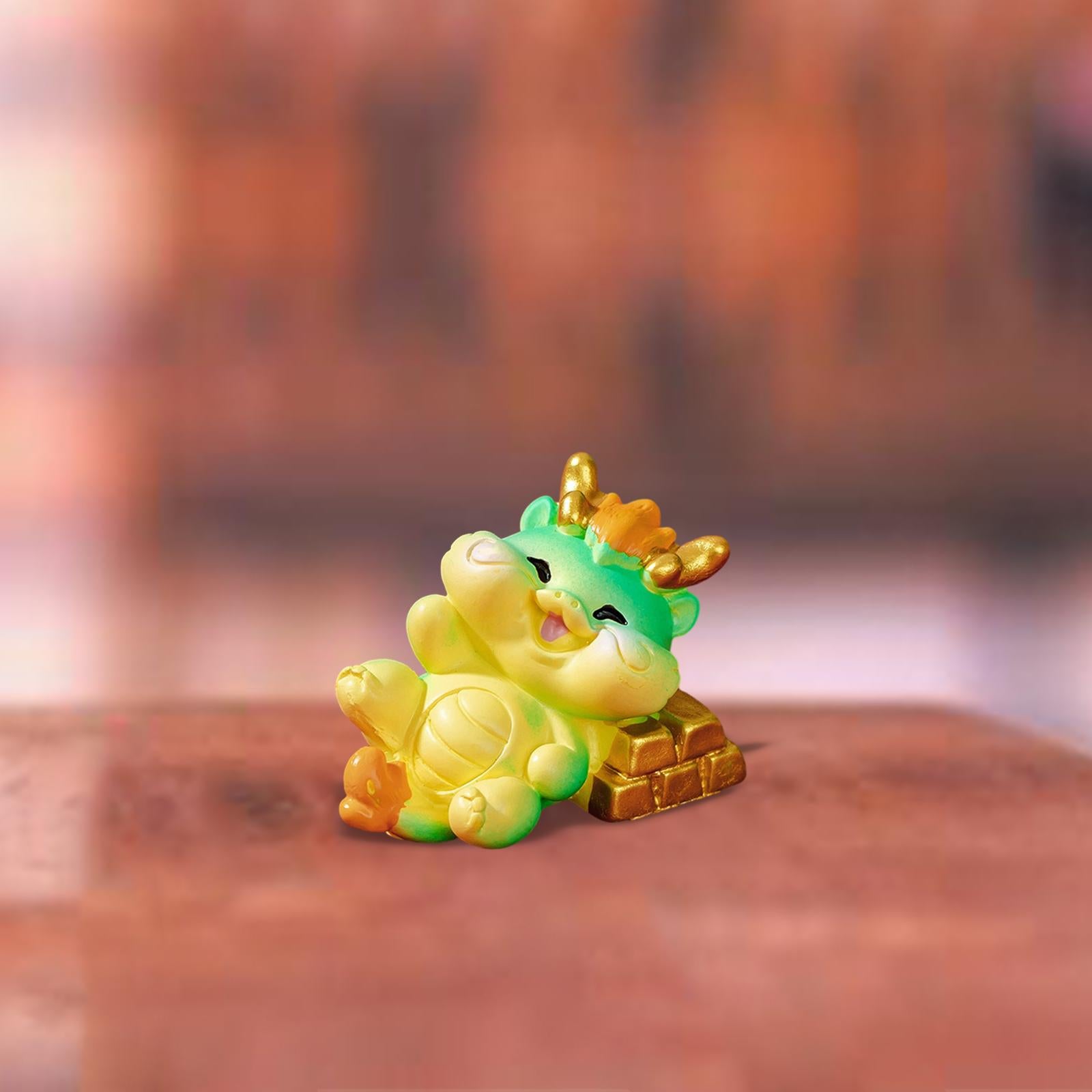 Mini Dragon Statue Miniature Figurine for Spring Festival Living Room Office Style B
