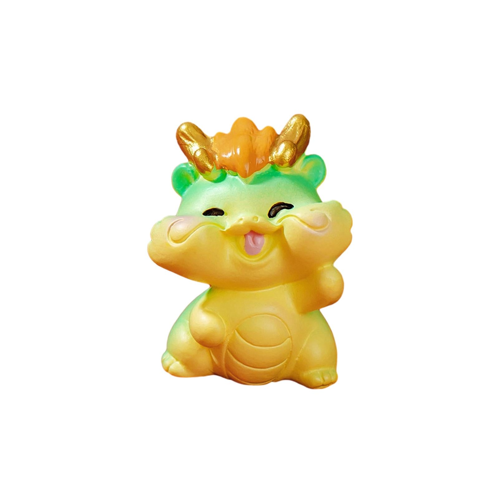 Mini Dragon Statue Miniature Figurine for Spring Festival Living Room Office Style G