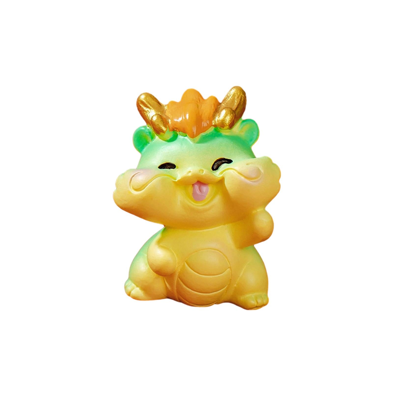 Mini Dragon Statue Miniature Figurine for Spring Festival Living Room Office Style G