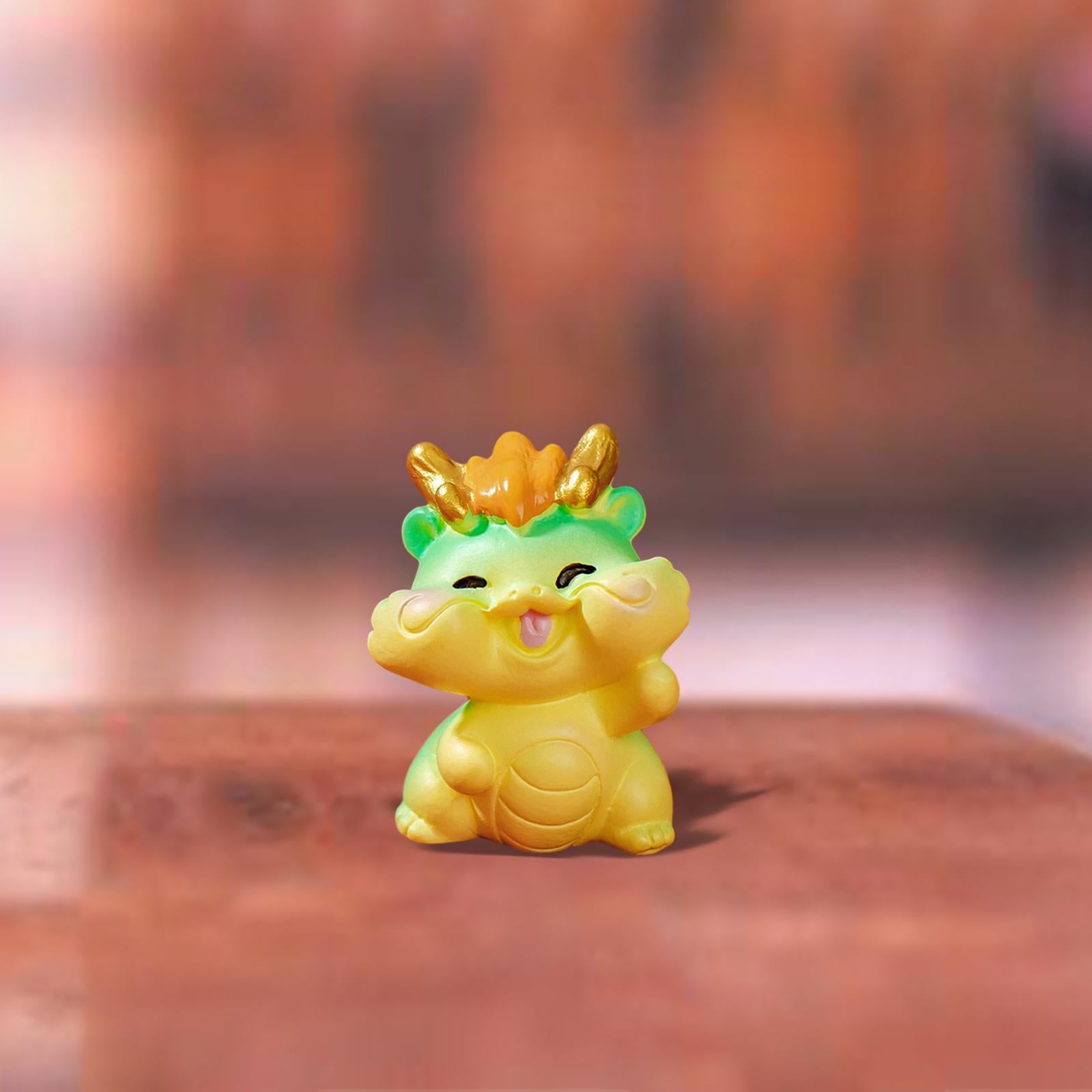 Mini Dragon Statue Miniature Figurine for Spring Festival Living Room Office Style G