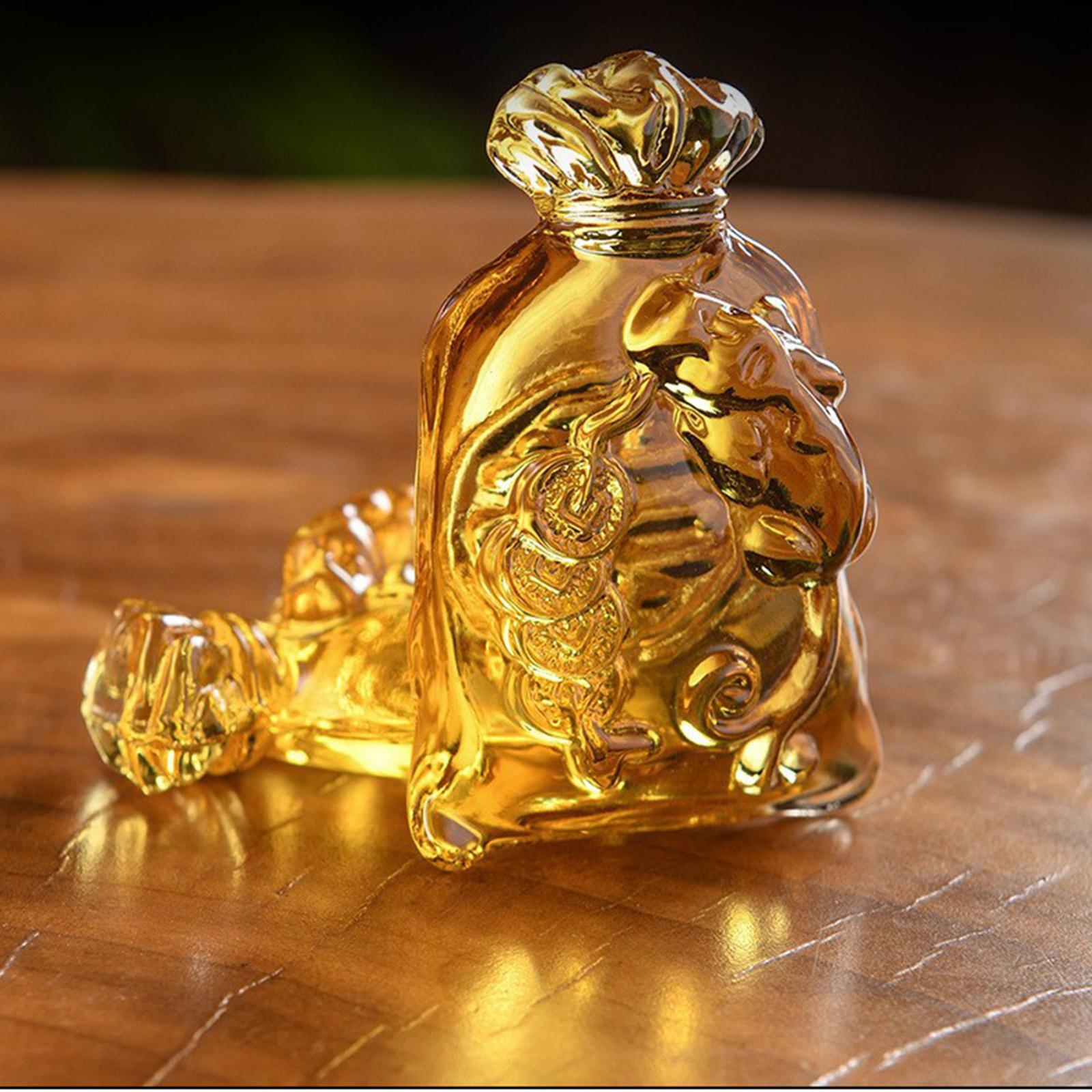 Money Bag Figurine 2024 Spring Festival Decor for Office Cabinet Living Room