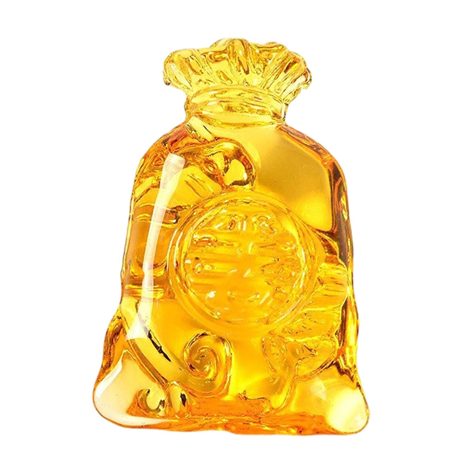 Money Bag Figurine 2024 Spring Festival Decor for Office Cabinet Living Room