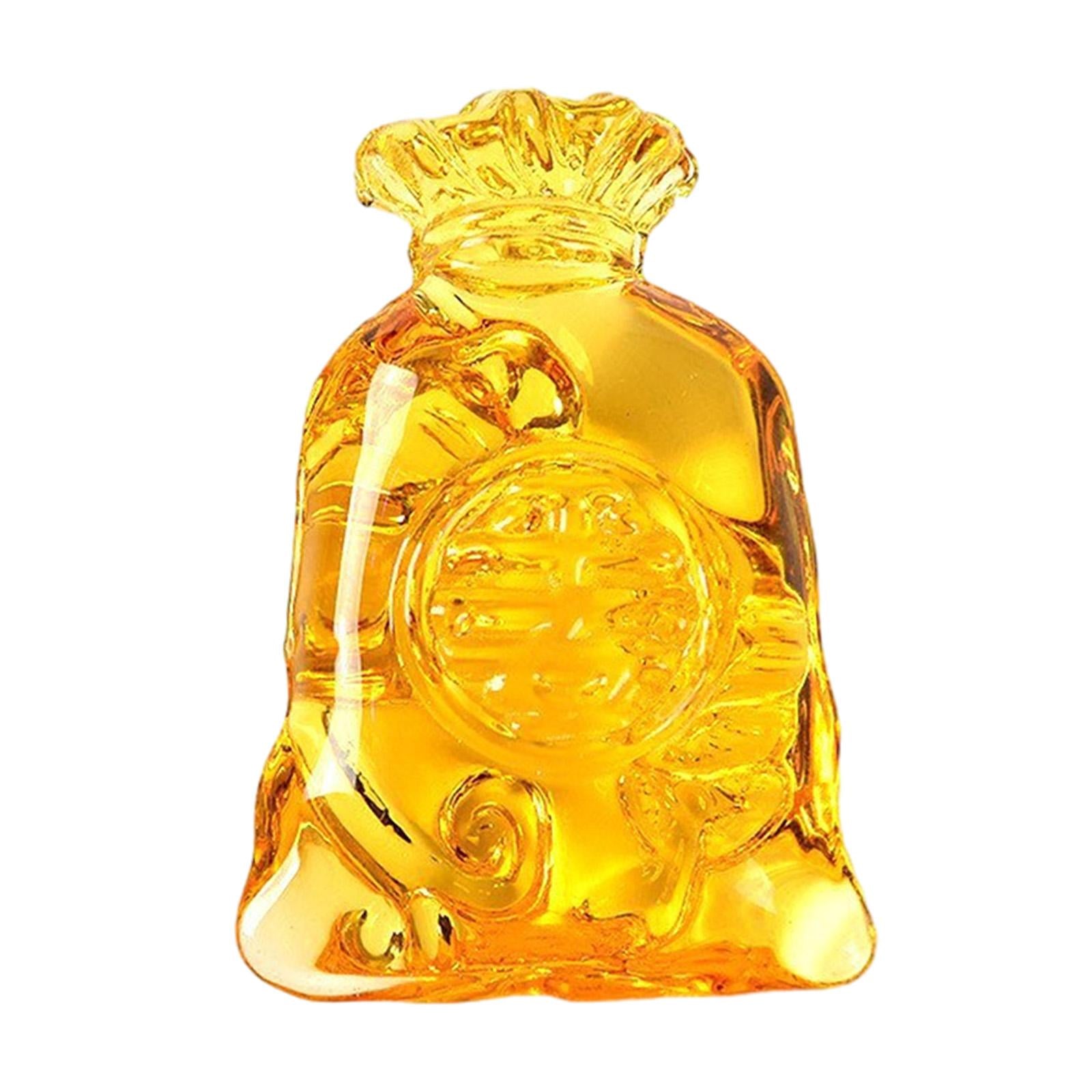 Money Bag Figurine 2024 Spring Festival Decor for Office Cabinet Living Room