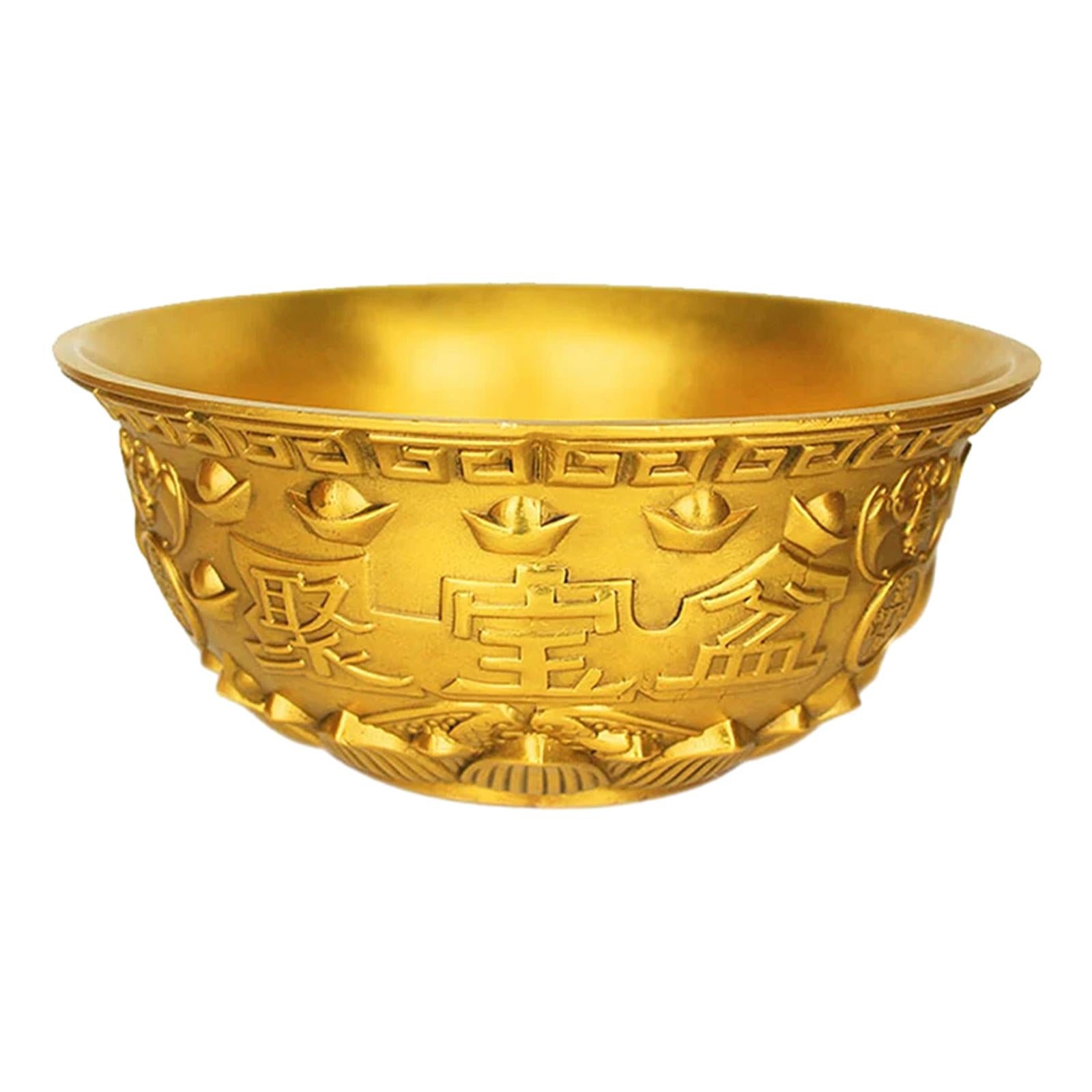 Treasure Basin Feng Shui Decor Offering Bowl for Spring Festival Desk Office