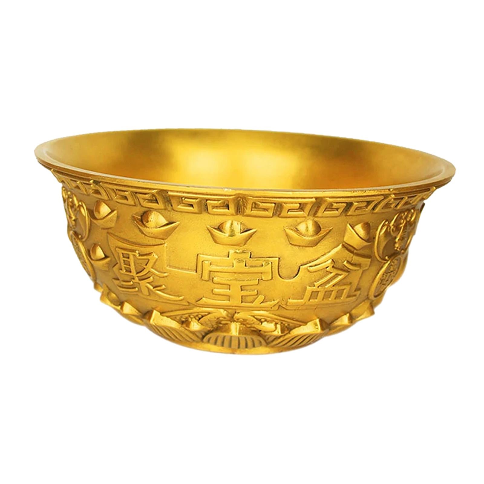 Treasure Basin Feng Shui Decor Offering Bowl for Spring Festival Desk Office