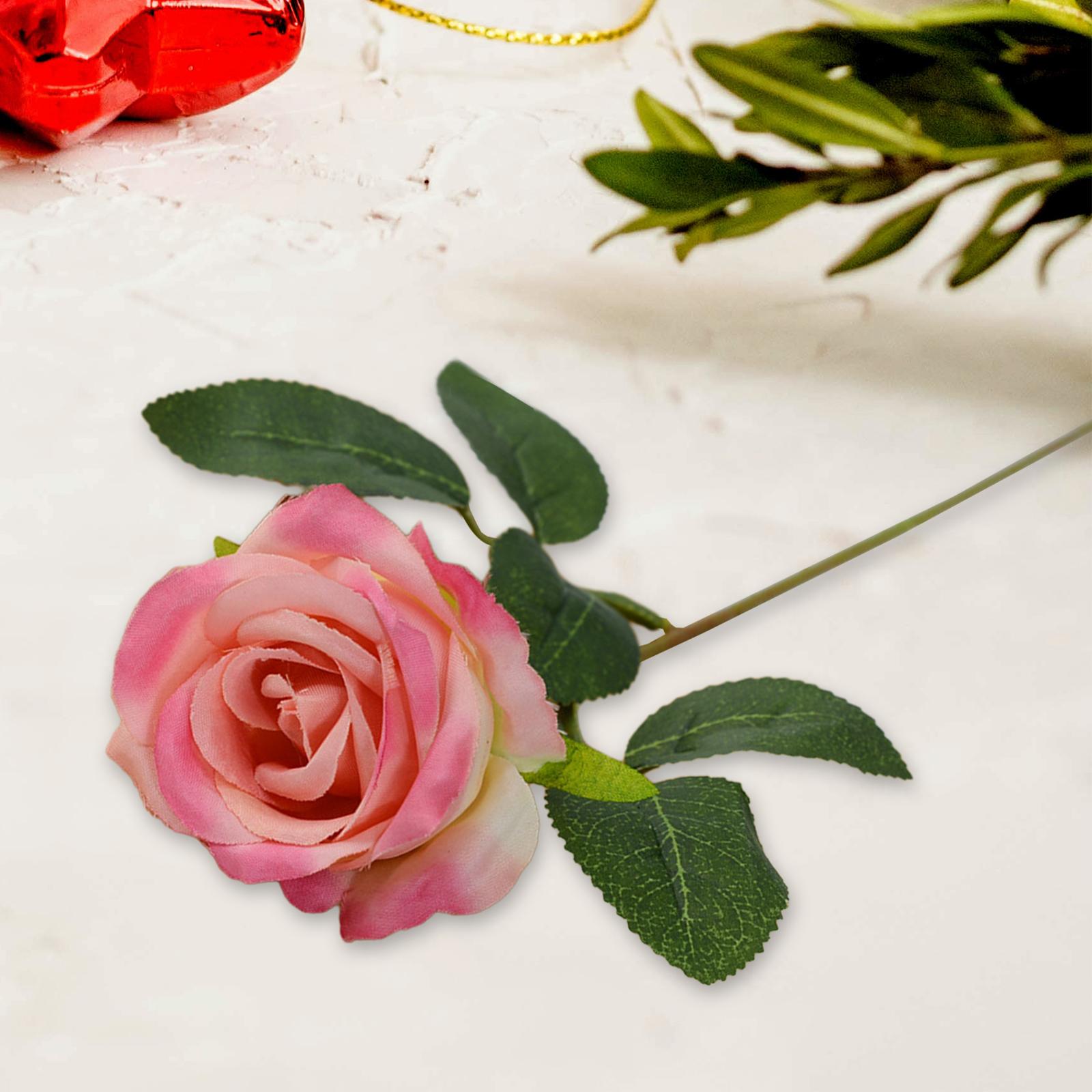 Artificial Roses Fake Rose for Flowers Party Centerpieces Wedding Decoration Pink B