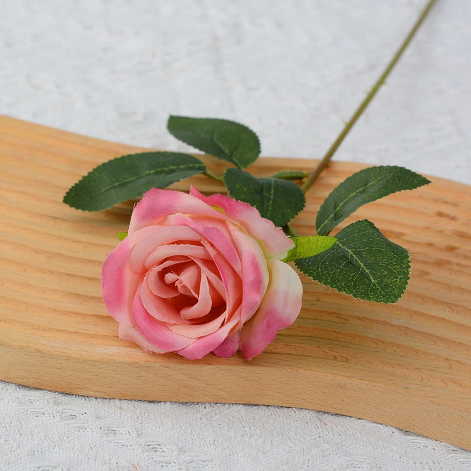 Artificial Roses Fake Rose for Flowers Party Centerpieces Wedding Decoration Pink B
