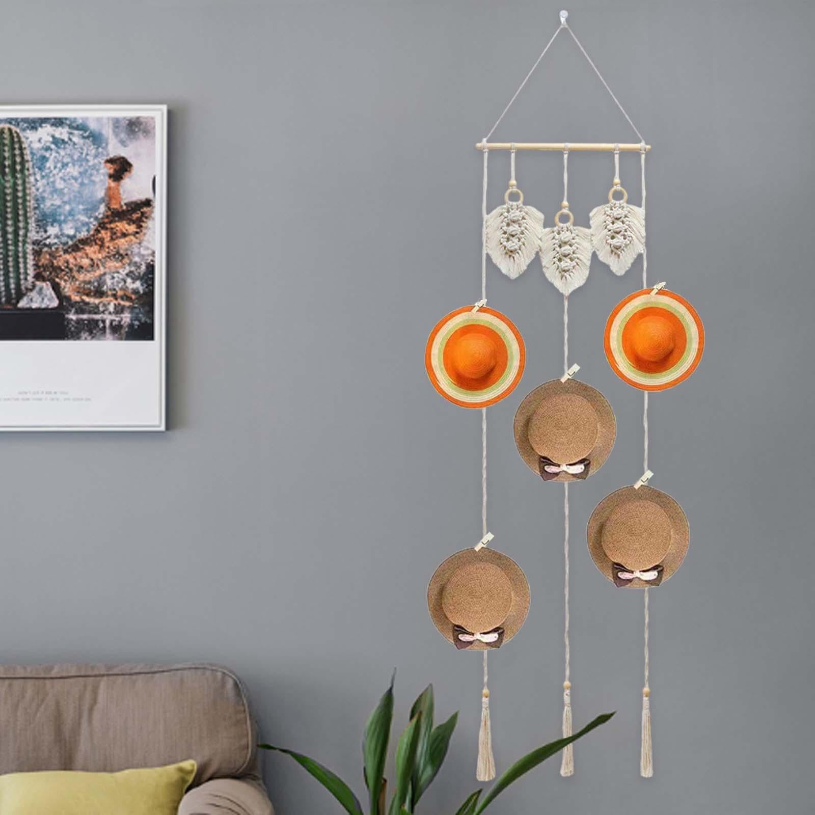 Wall Hanging Tapestry with Hat Clips Hanging for Apartment Party Living Room Style B