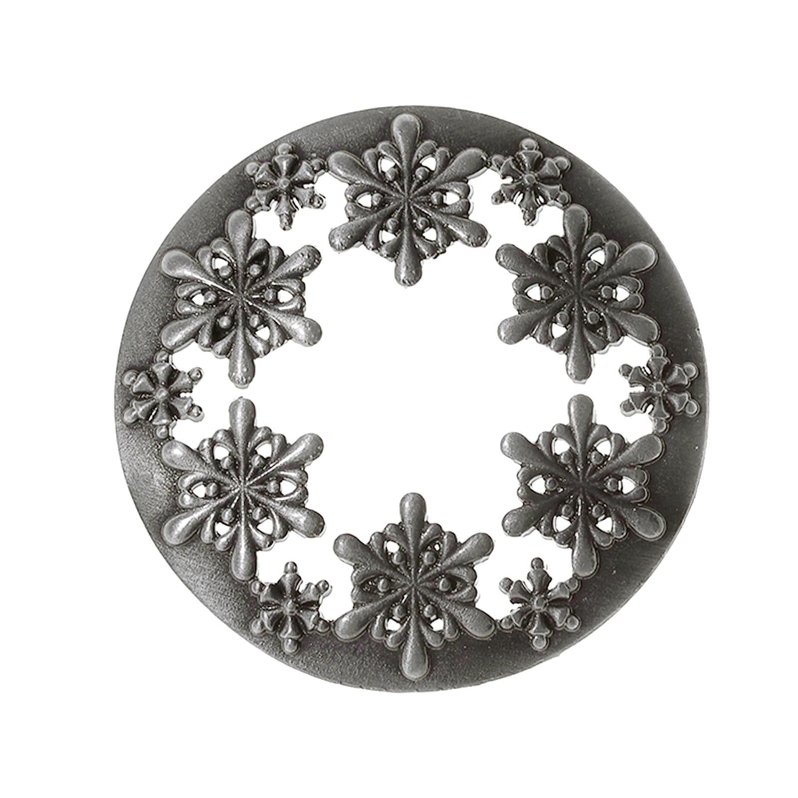 Candle Topper Snowflake for Candle Jars Gift for Candle Lover Jar Candle Lid Silver