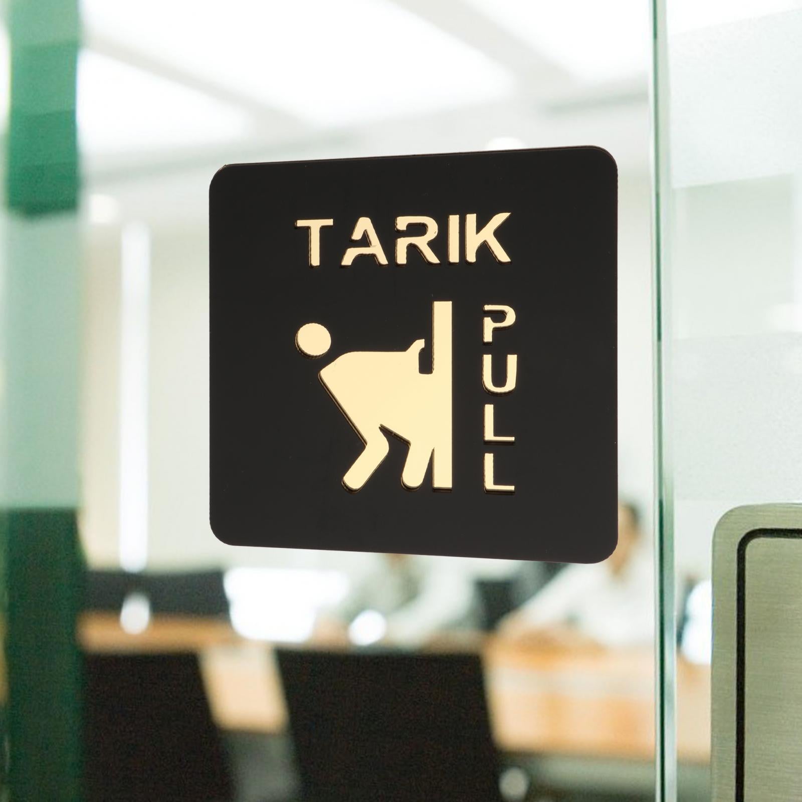 Glass Doors Push Pull Signs Side Door Signs for Bars Indoor Outdoor Business Style B Set