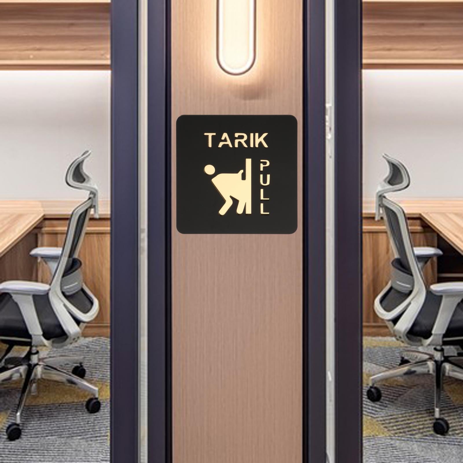 Glass Doors Push Pull Signs Side Door Signs for Bars Indoor Outdoor Business Style B Set
