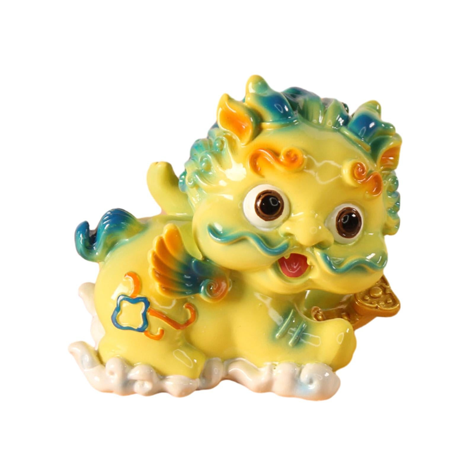 Car Dashboard Decoration Artwork Table Pixiu Statue for Hotel Home Decor Bar Style B
