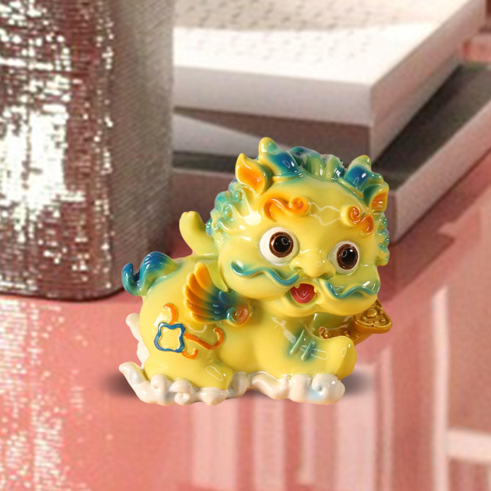 Car Dashboard Decoration Artwork Table Pixiu Statue for Hotel Home Decor Bar Style B