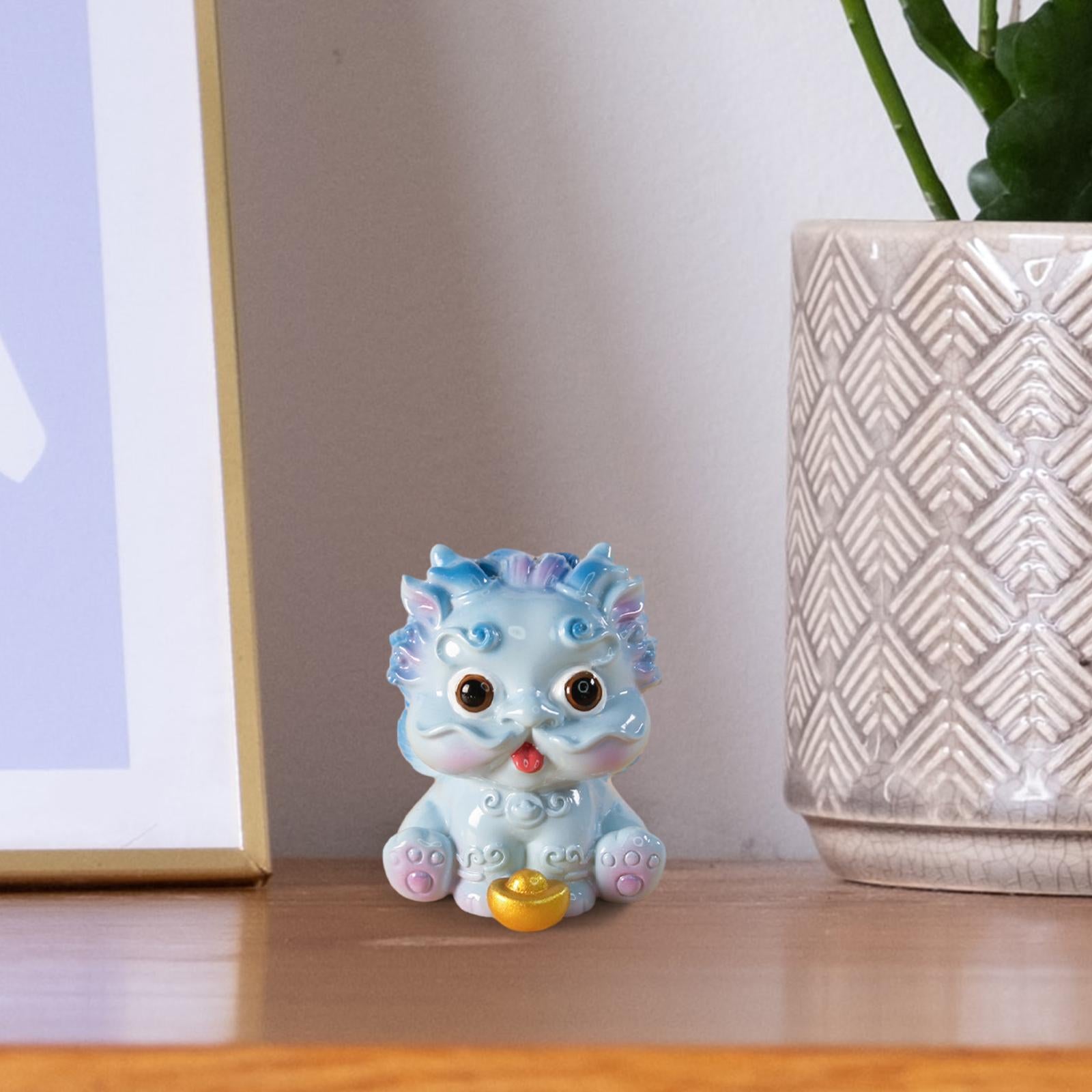Pixiu Statue Desk Car Dashboard Decoration for Bedroom Restaurant Study Room Style F