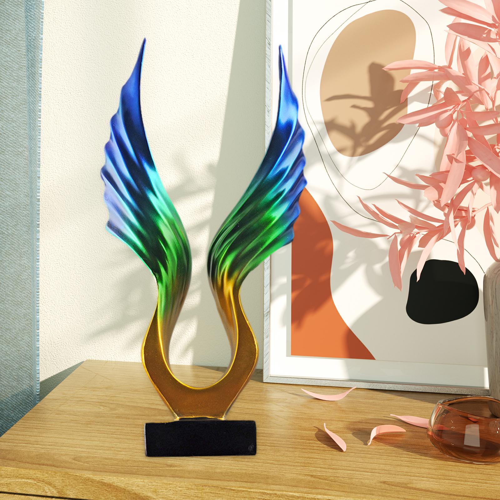 Spreading Wing Statue Collectible Sculpture Decorative for Bookshelf Desktop Style C