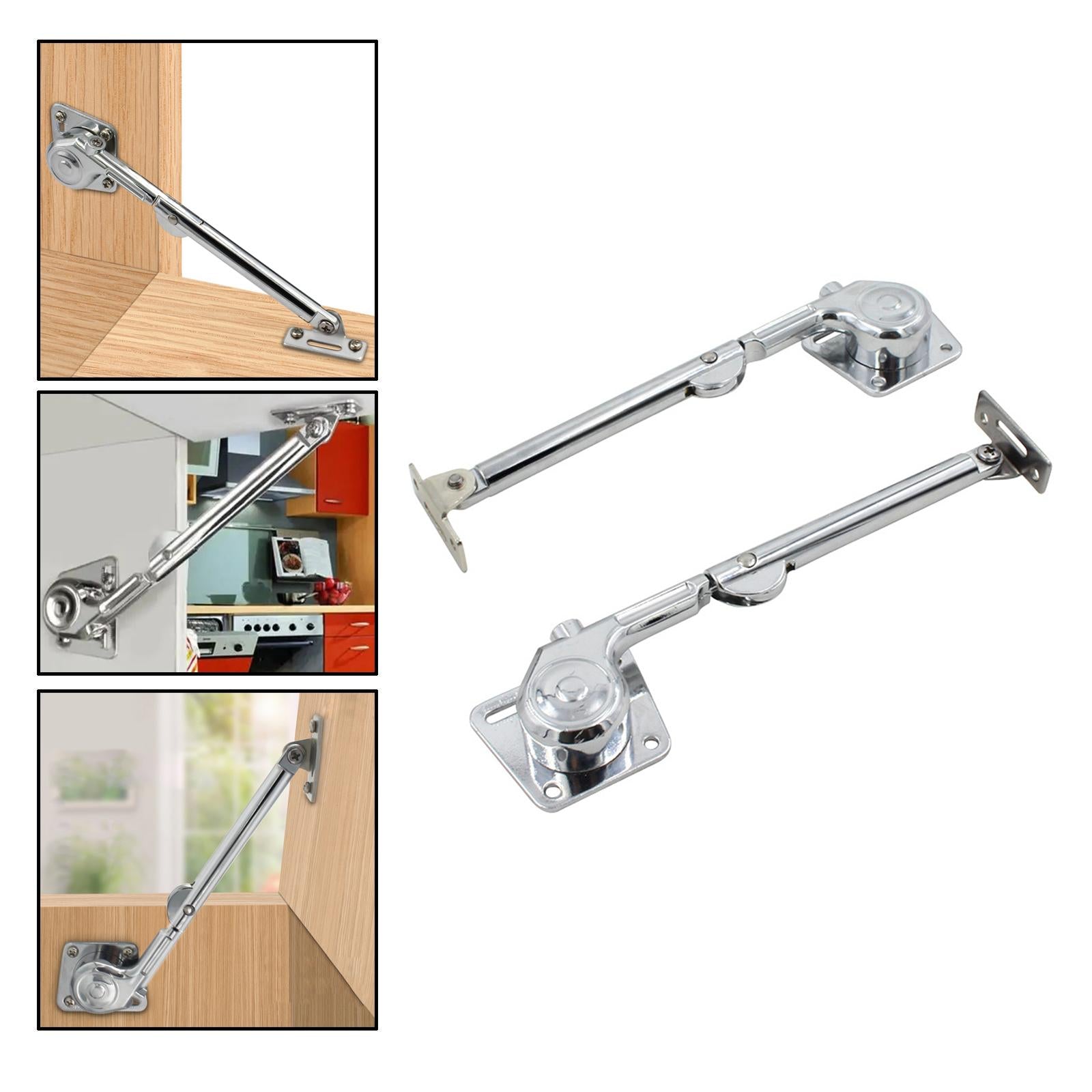 2Pcs Cabinet Door Hydraulic Support Hinge Dampening Device for Tatami Panels