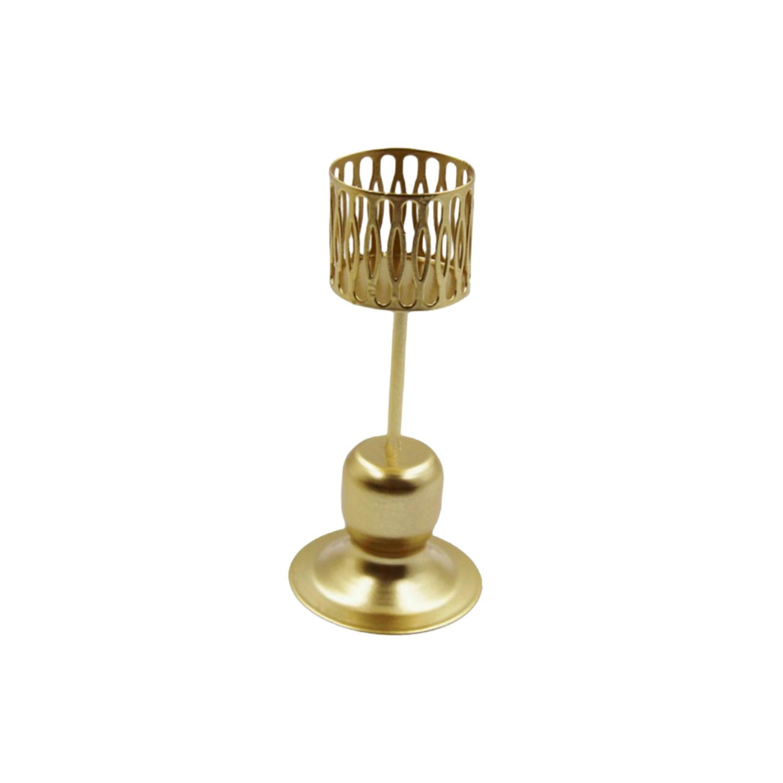 Tealight Candle Holder Geometric Hollow Desigh for Wedding Party Living Room Style C