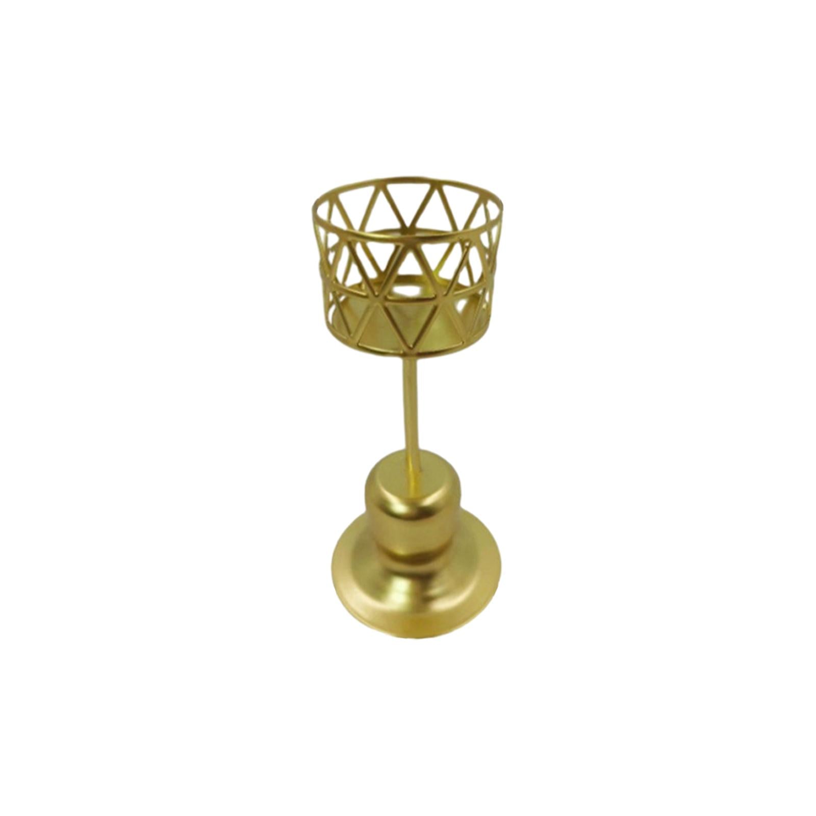Tealight Candle Holder Geometric Hollow Desigh for Wedding Party Living Room Style D