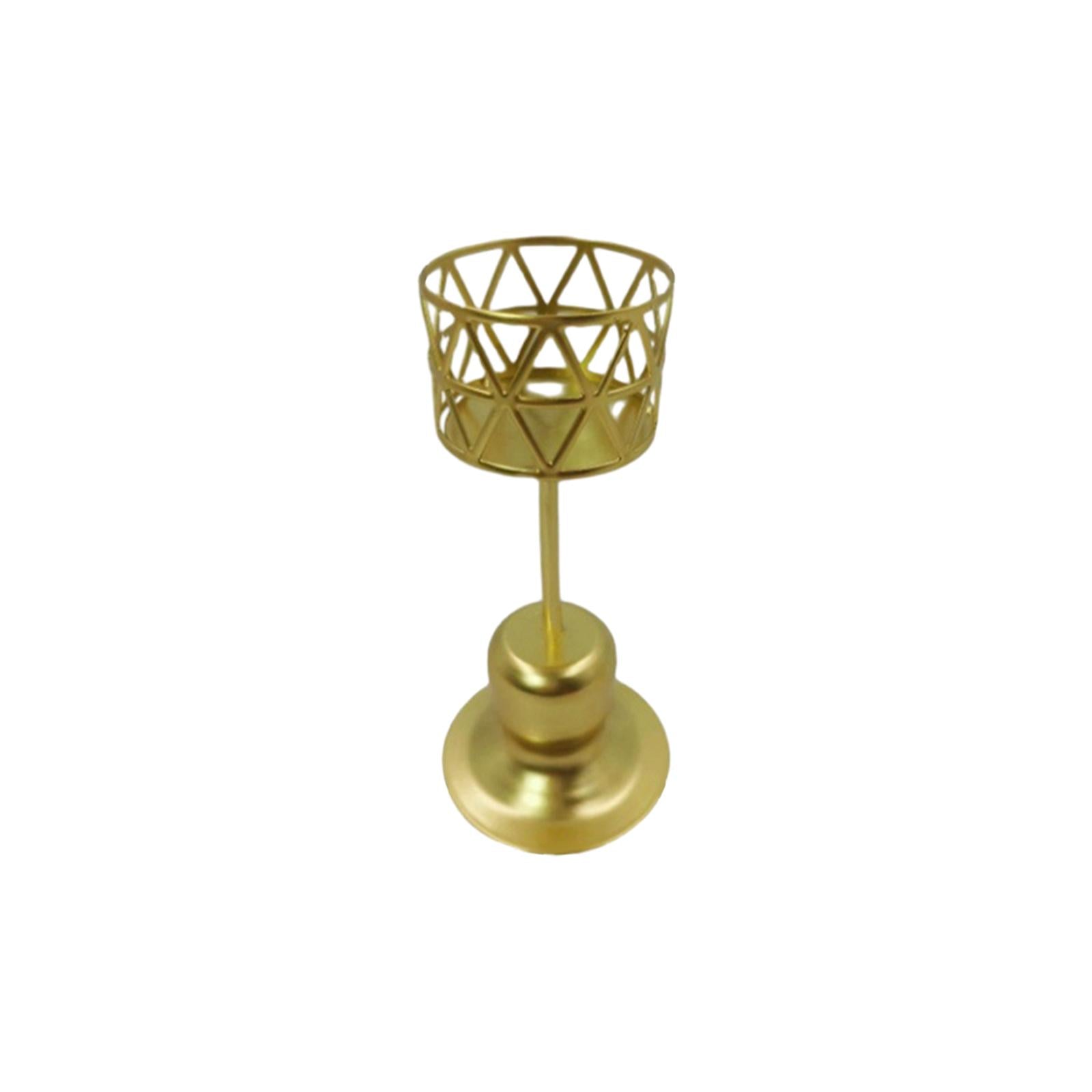 Tealight Candle Holder Geometric Hollow Desigh for Wedding Party Living Room Style D
