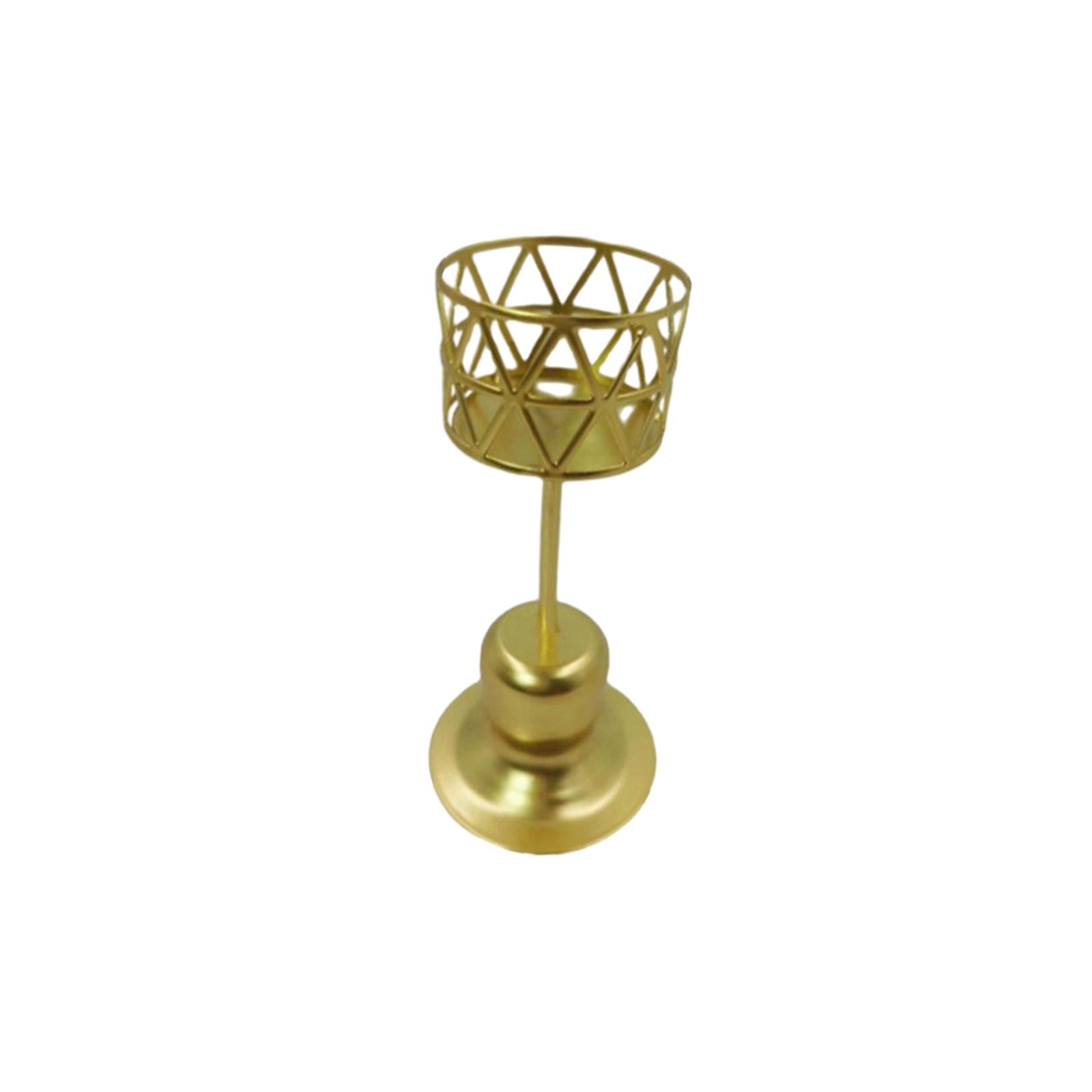 Tealight Candle Holder Geometric Hollow Desigh for Wedding Party Living Room Style D
