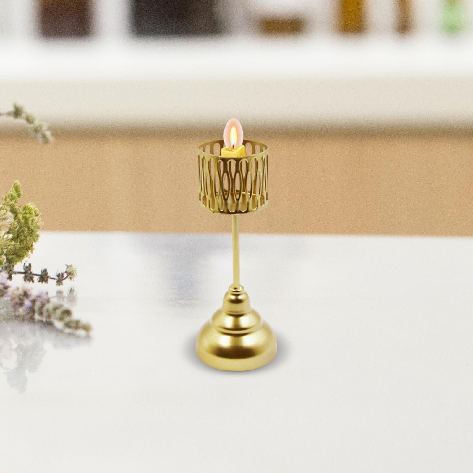 Decorative Candle Stand Geometric for Bedroom Table Decorations Dining Table Style B