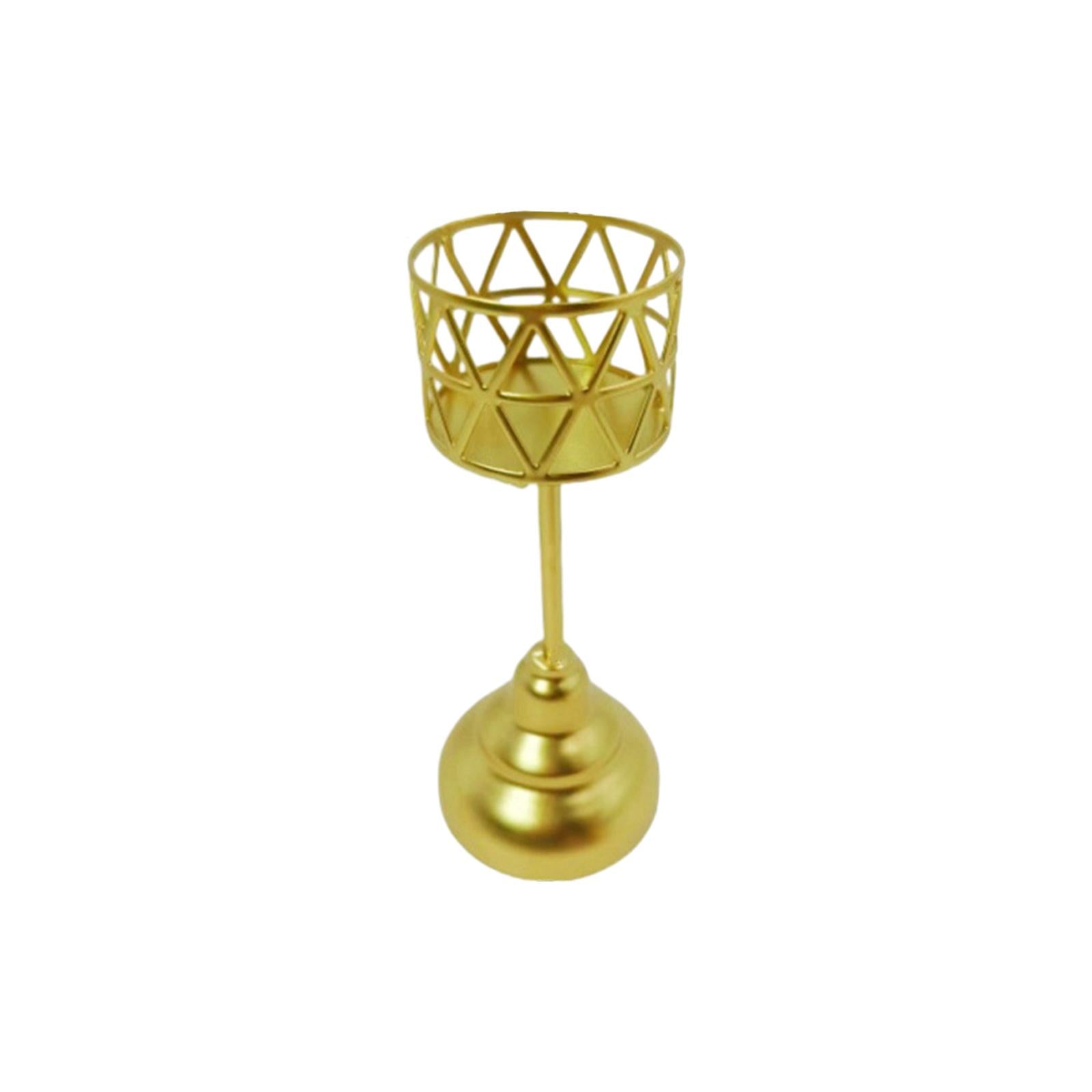 Decorative Candle Stand Geometric for Bedroom Table Decorations Dining Table Style C