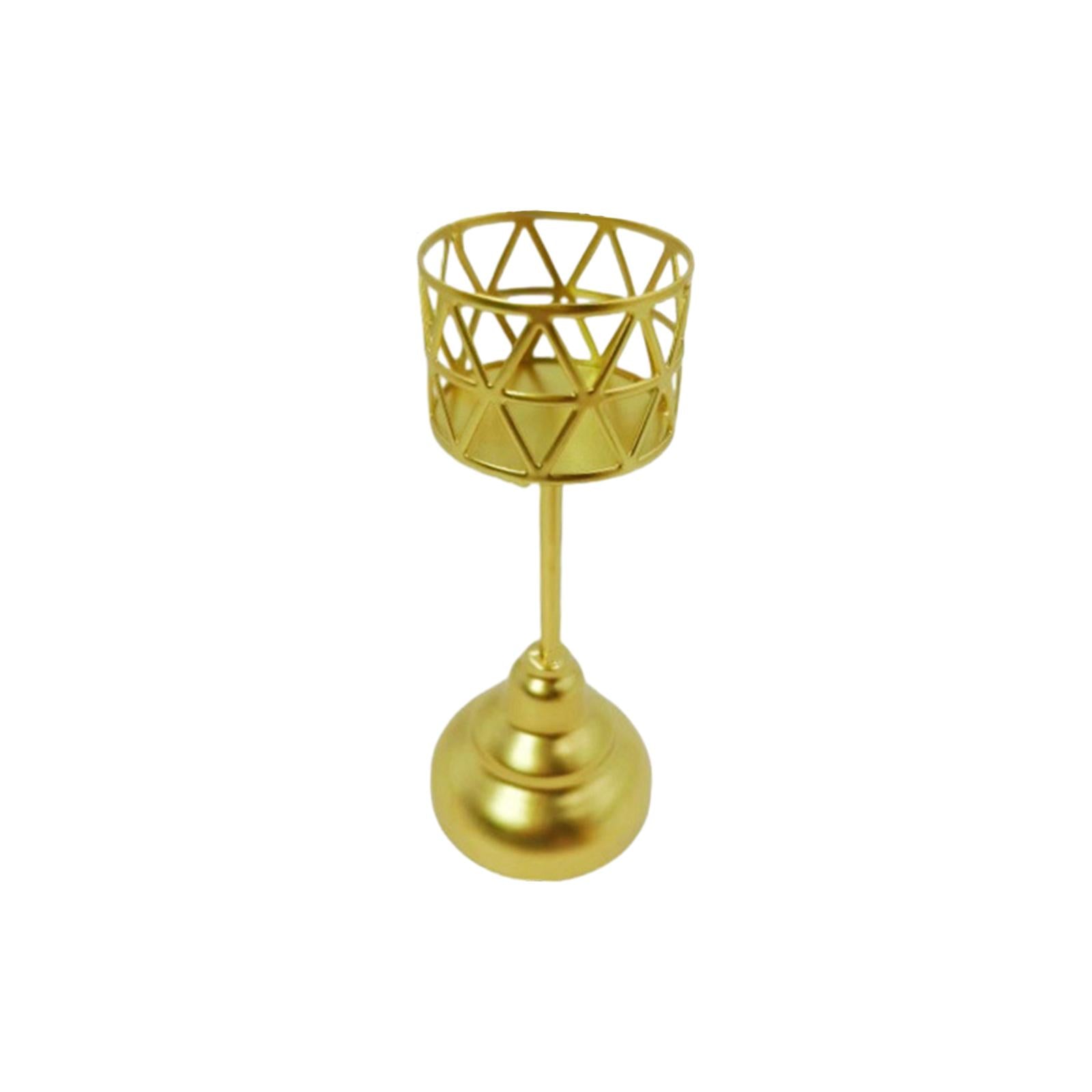Decorative Candle Stand Geometric for Bedroom Table Decorations Dining Table Style C