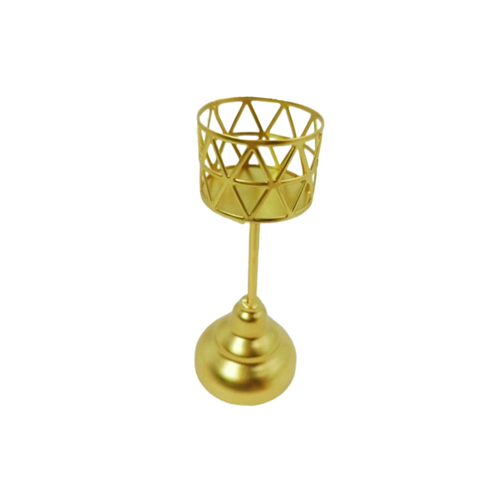 Decorative Candle Stand Geometric for Bedroom Table Decorations Dining Table Style C